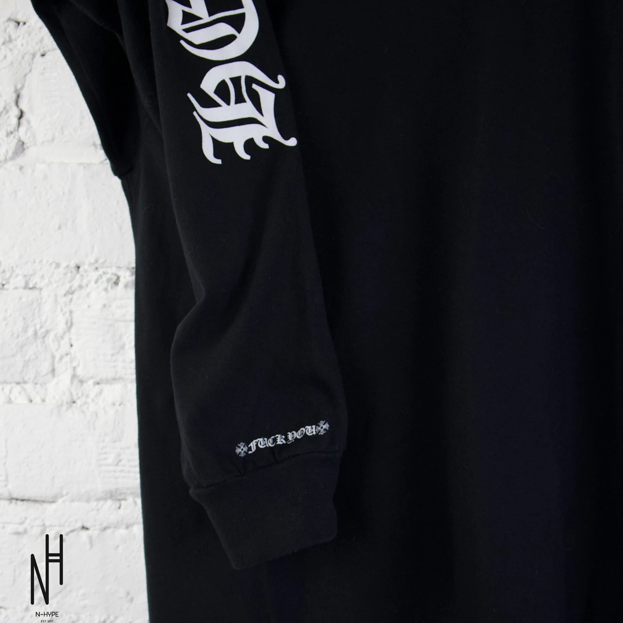 Chrome Hearts Neck Logo Long Sleeve Black - Image 3