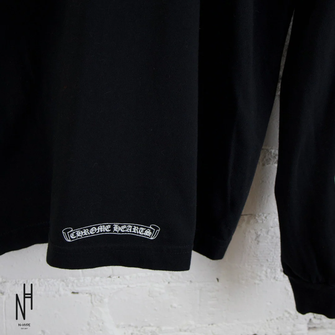 Chrome Hearts Neck Logo Long Sleeve Black - Image 5