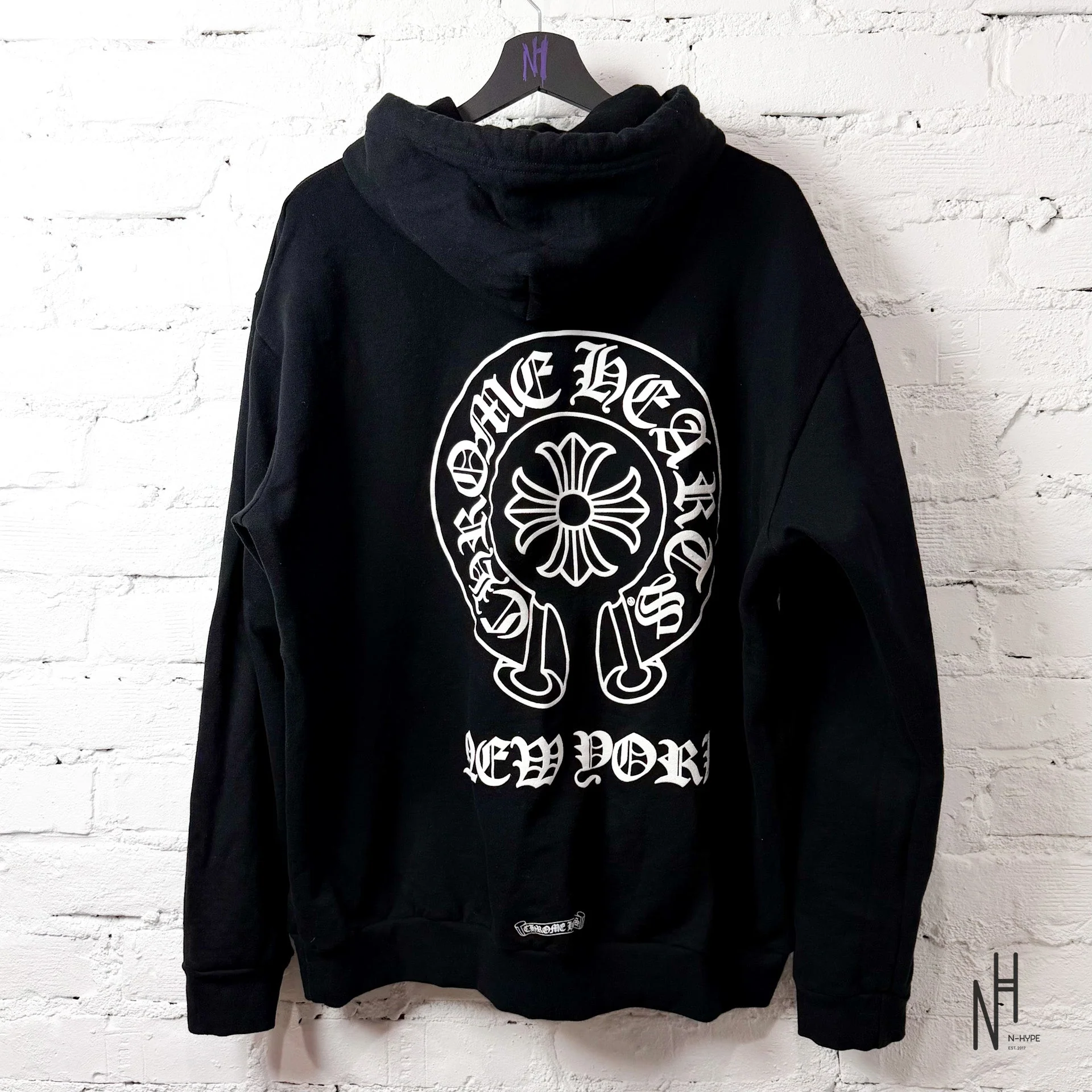 Chrome Hearts New York Logo Hoodie Black - Image 2