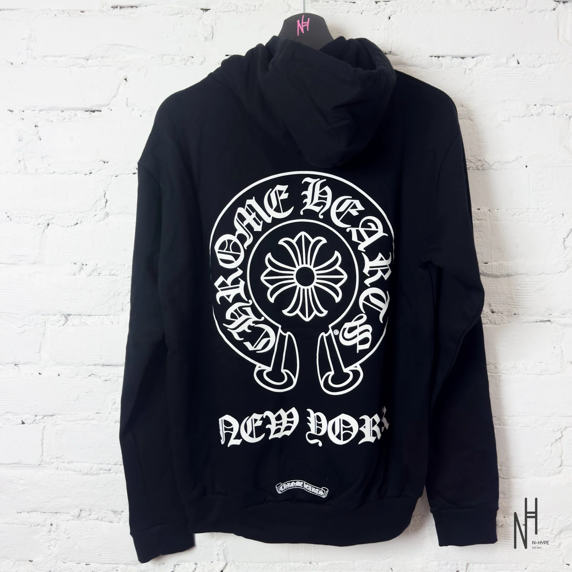 Chrome Hearts New York Logo Hoodie Black - Image 2