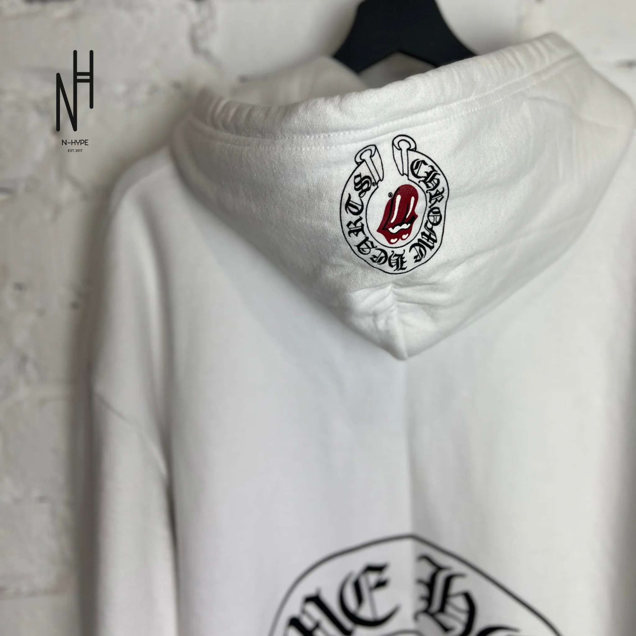 Chrome Hearts Rolling Stones Online Exclusive Hoodie White - Image 3