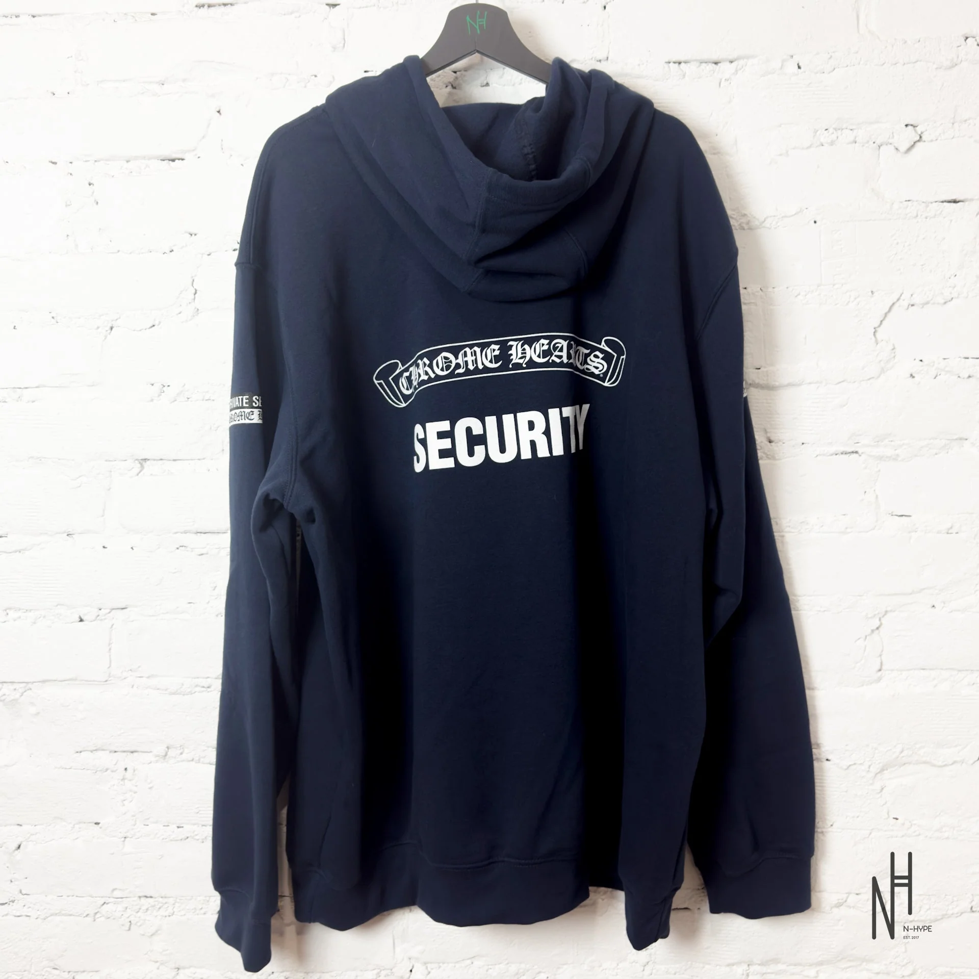 Chrome Hearts Security Hoodie Navy - Image 2