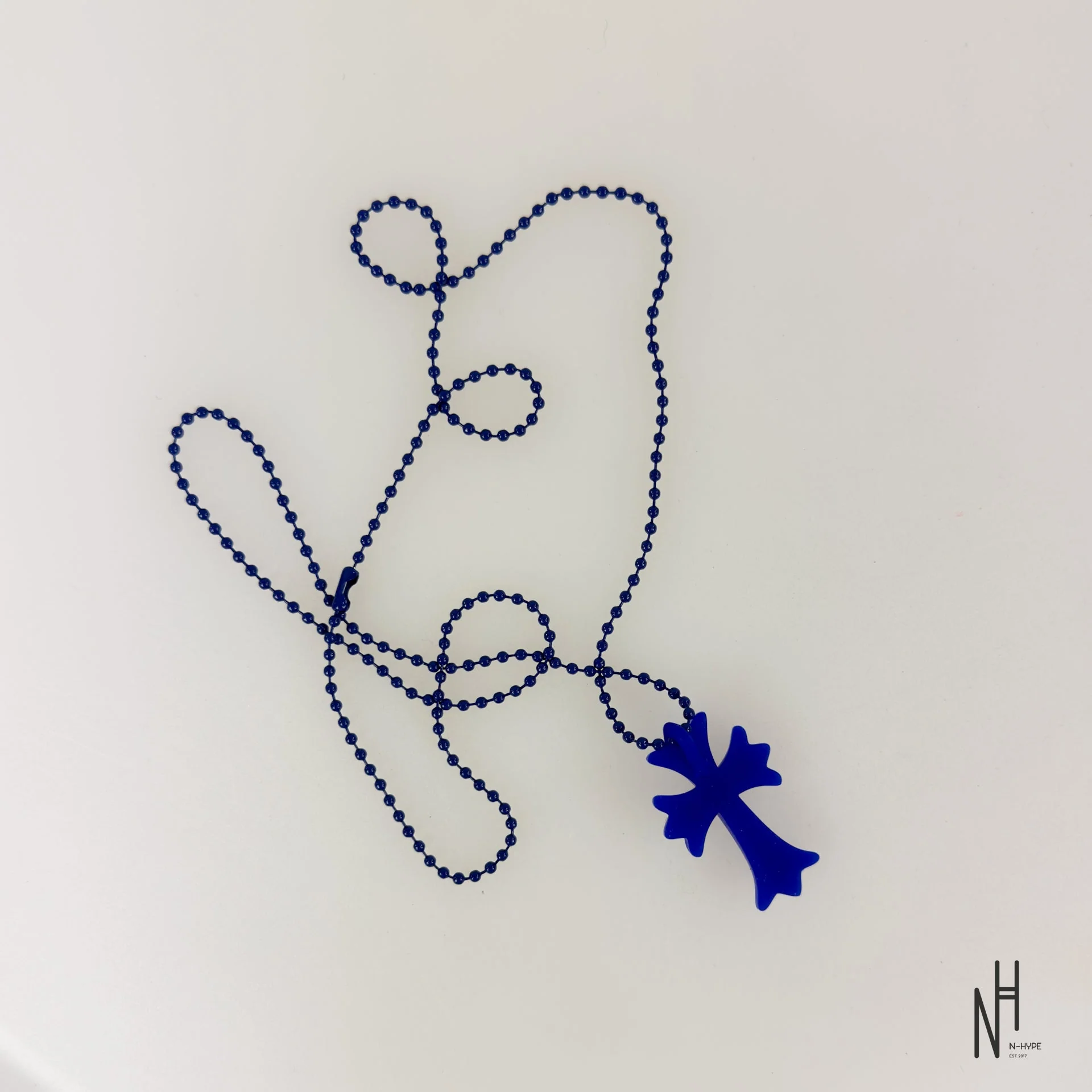 Chrome Hearts Silicone Cross Pendant Necklace / Kobalt - Image 2
