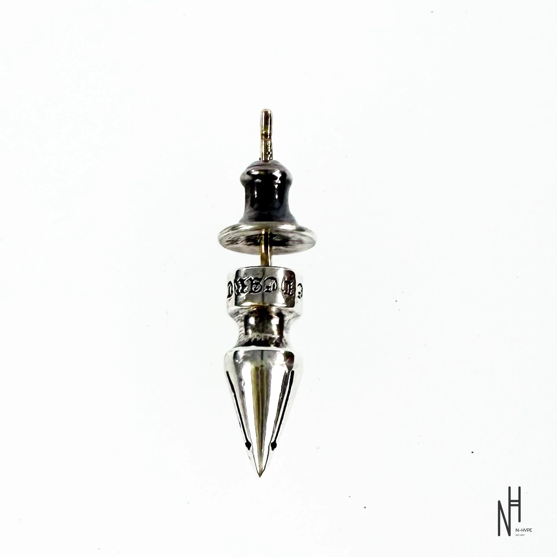Chrome Hearts Silver Bullet Earring Stud - Image 2