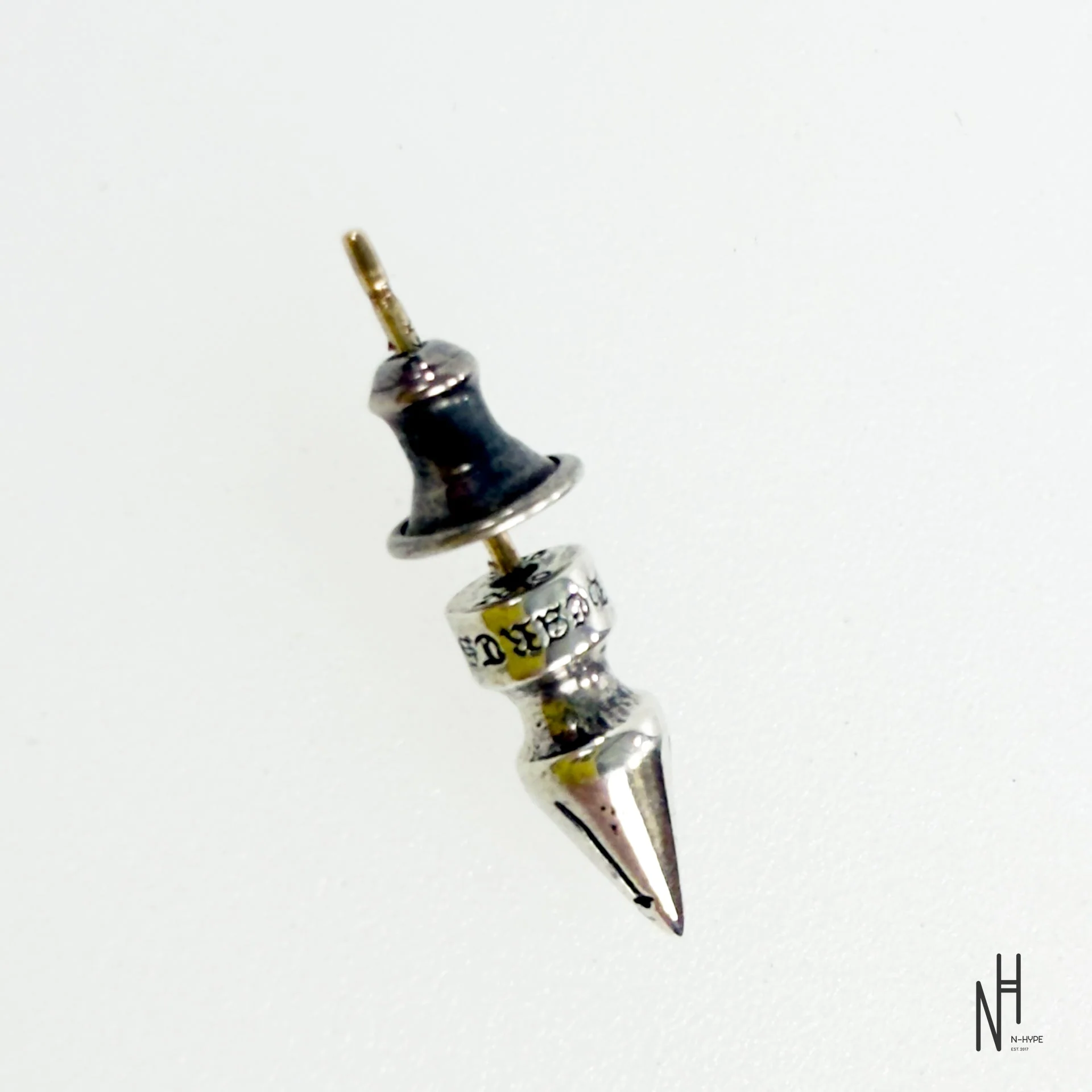Chrome Hearts Silver Bullet Earring Stud - Image 3