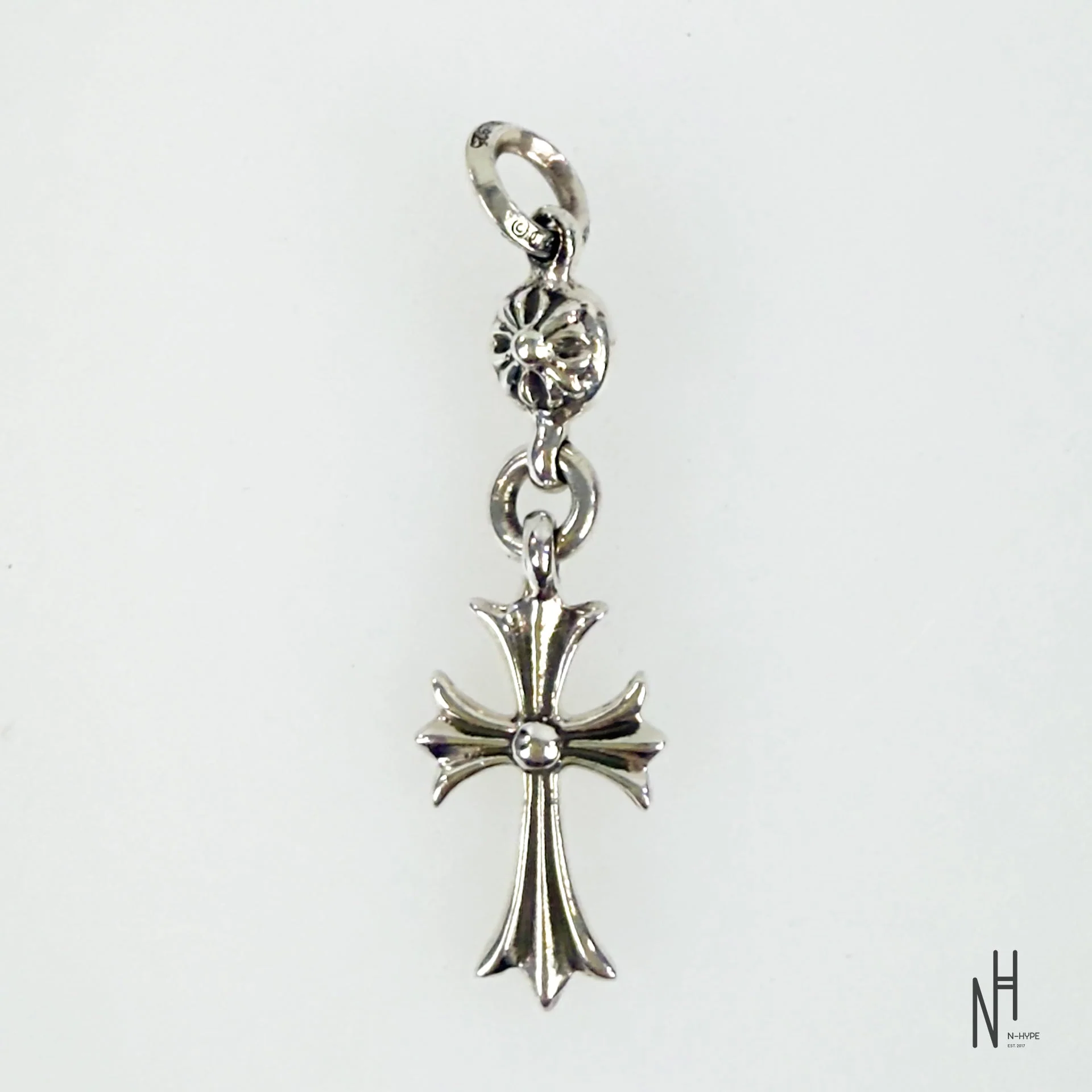Chrome Hearts Single Ball Cross Charm Pendant - Image 2