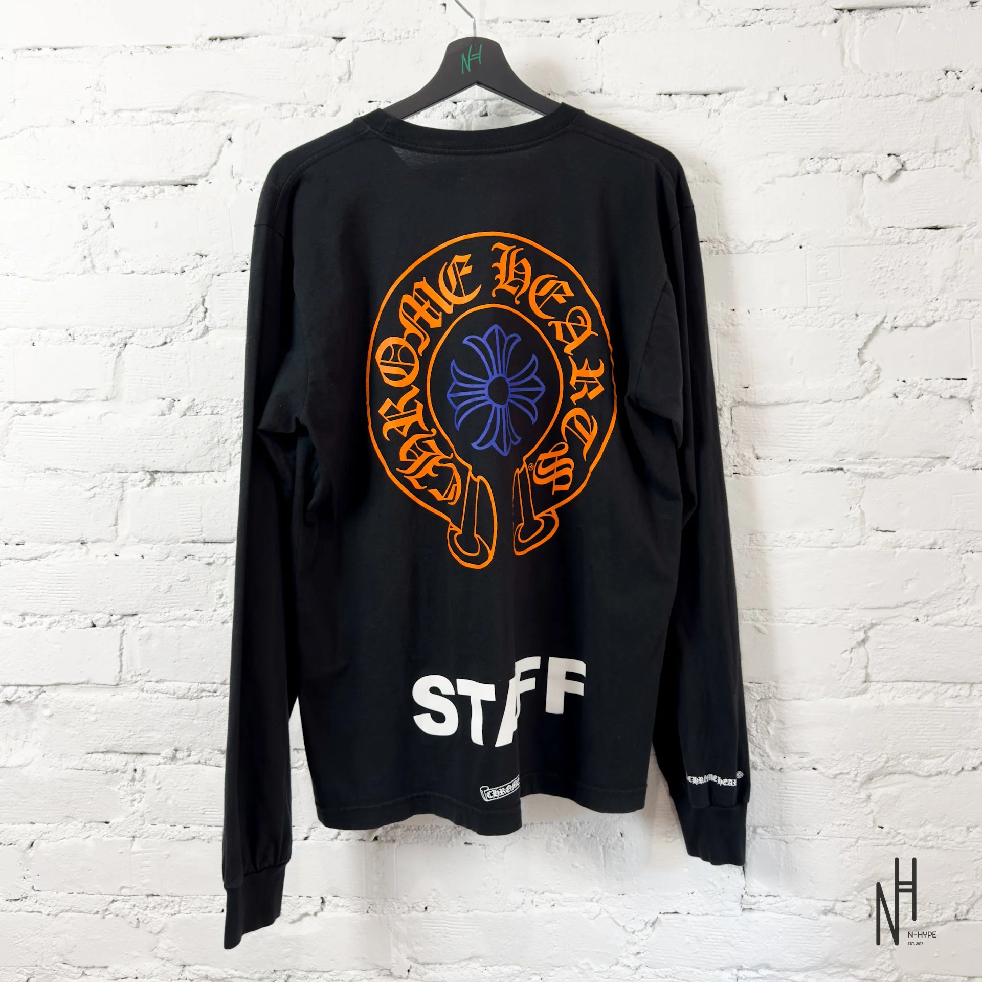 Chrome Hearts STAFF Shirt Long Sleeve Black - Image 3