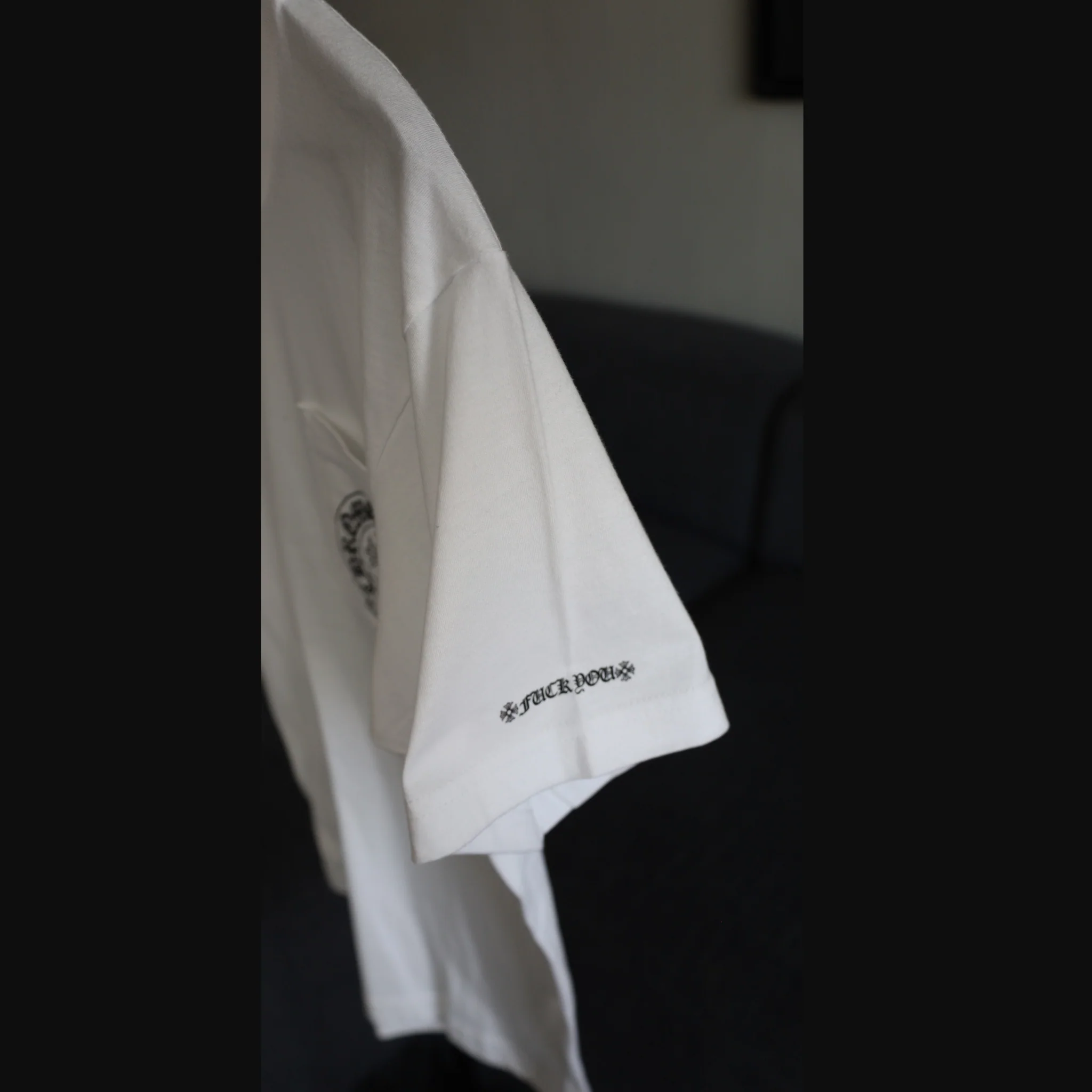 Chrome Hearts White Cross Logo Pocket Tee - Image 3