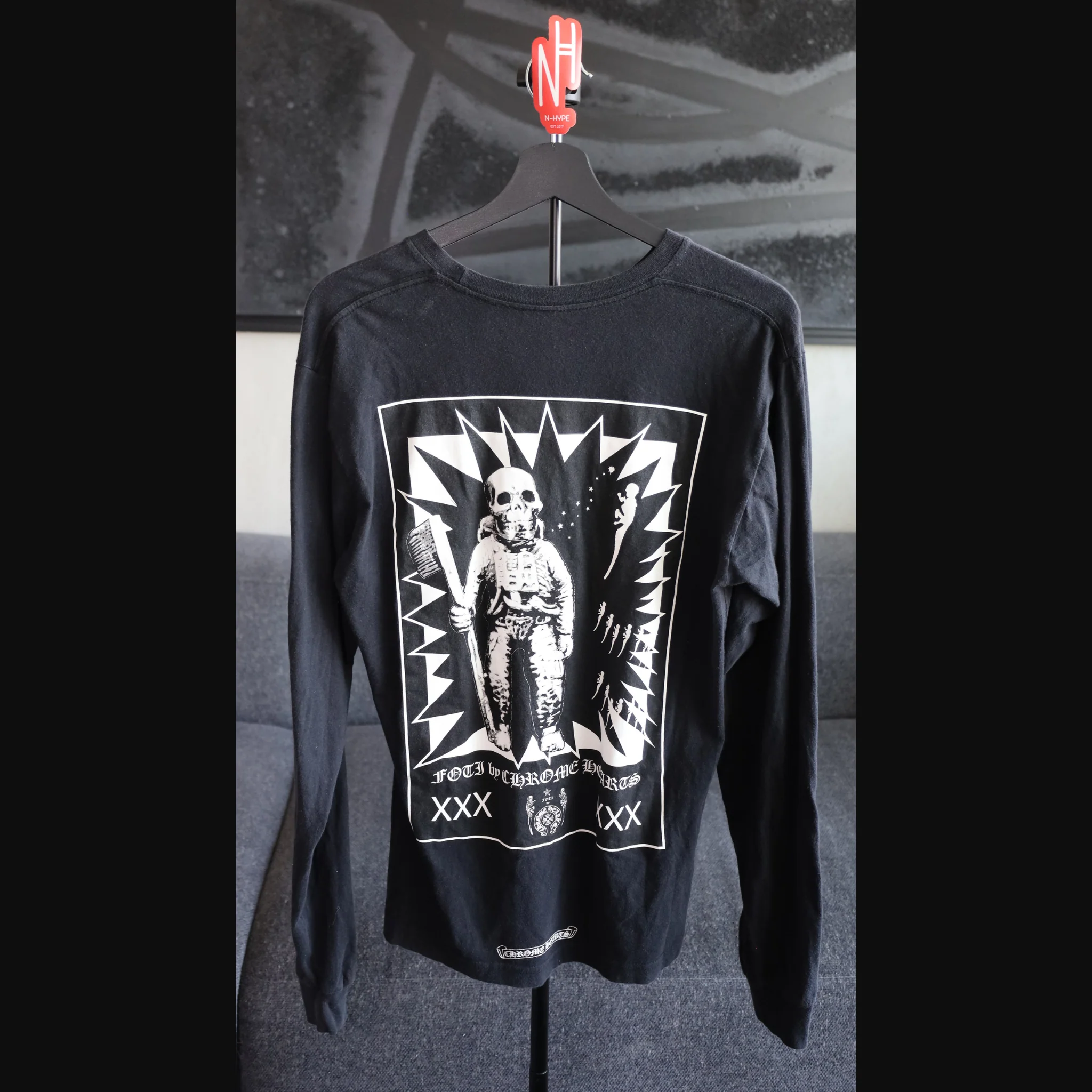 Chrome Hearts x FOTI Long Sleeve Black - Image 2