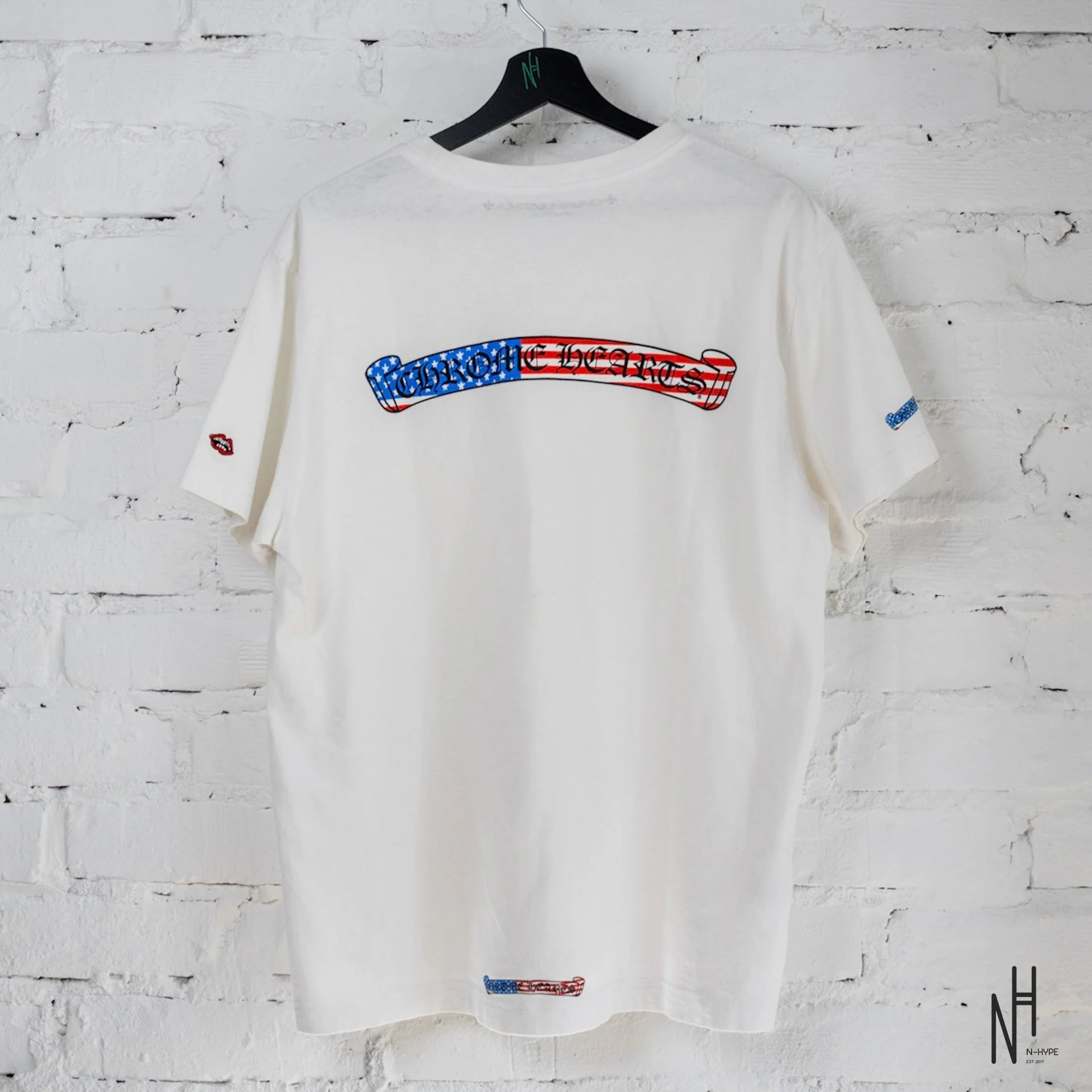 Chrome Hearts x Matty Boy 4th Of July T-Shirt 'White' - Image 2