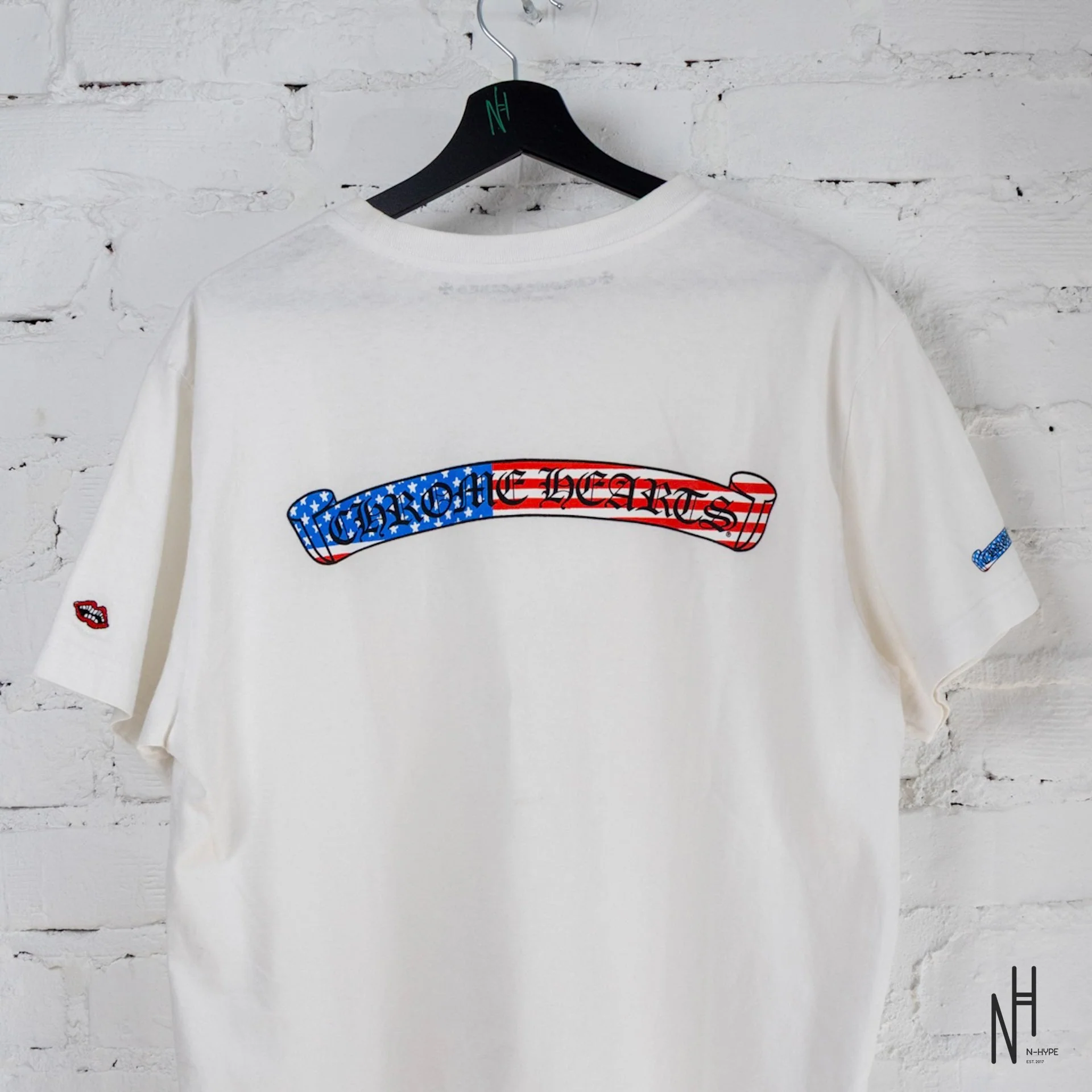 Chrome Hearts x Matty Boy 4th Of July T-Shirt 'White' - Image 3