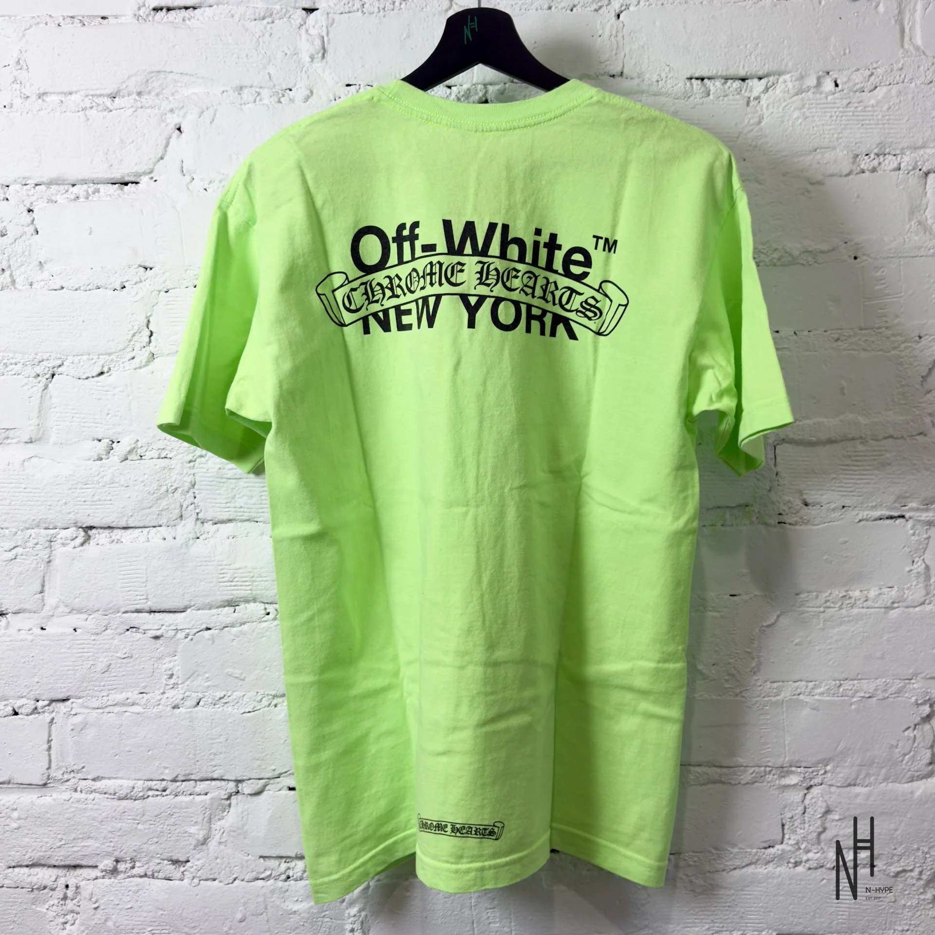 Chrome Hearts x Off-White Lime Tee - Image 4