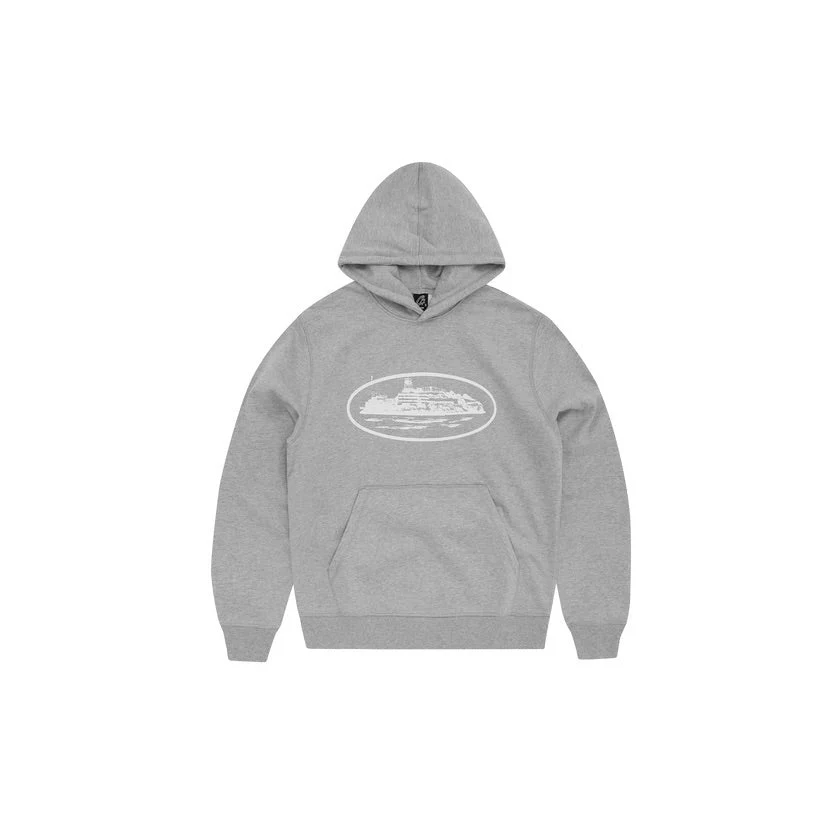 Corteiz Alcatraz Hoodie Heather Grey
