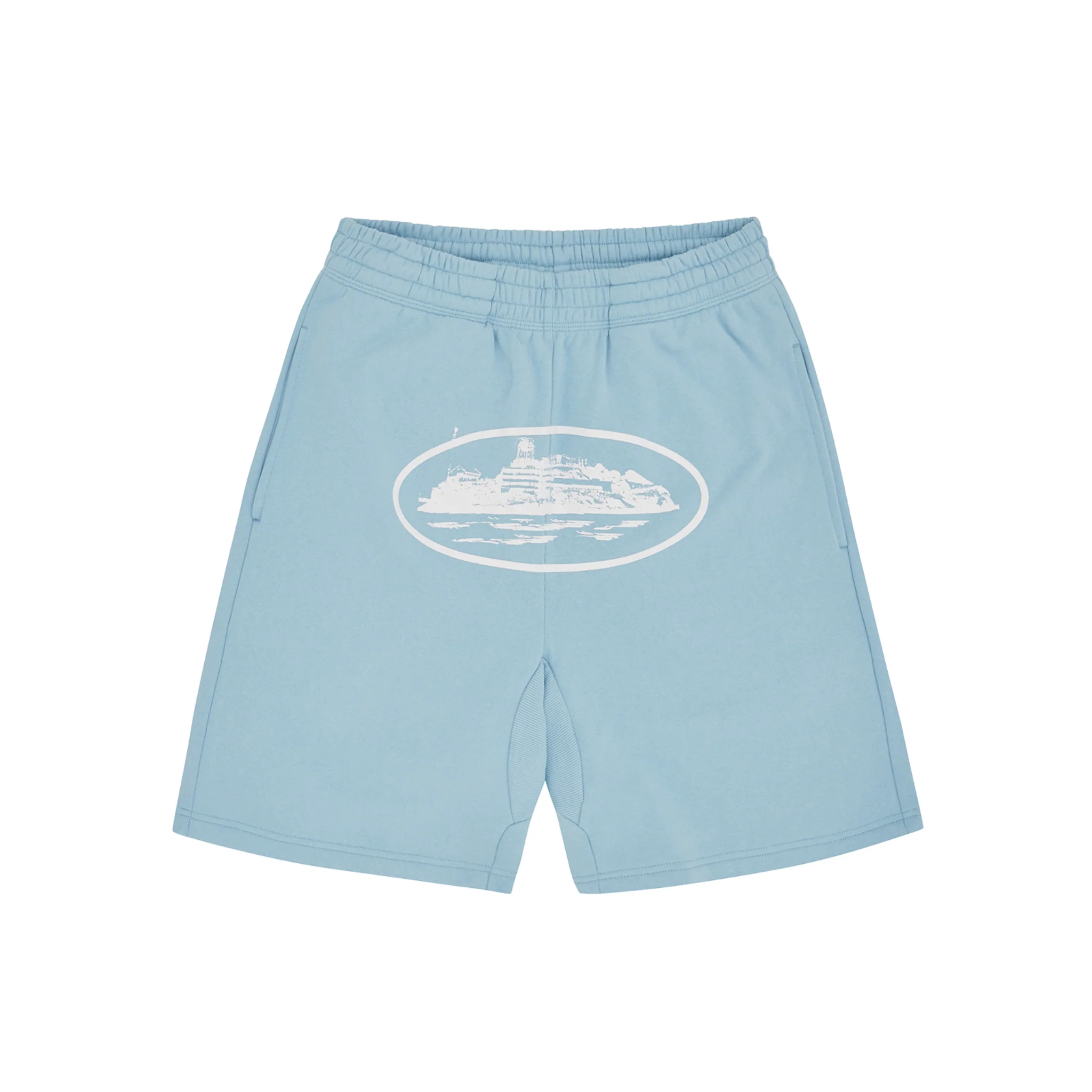 Corteiz Alcatraz Shorts Baby Blue