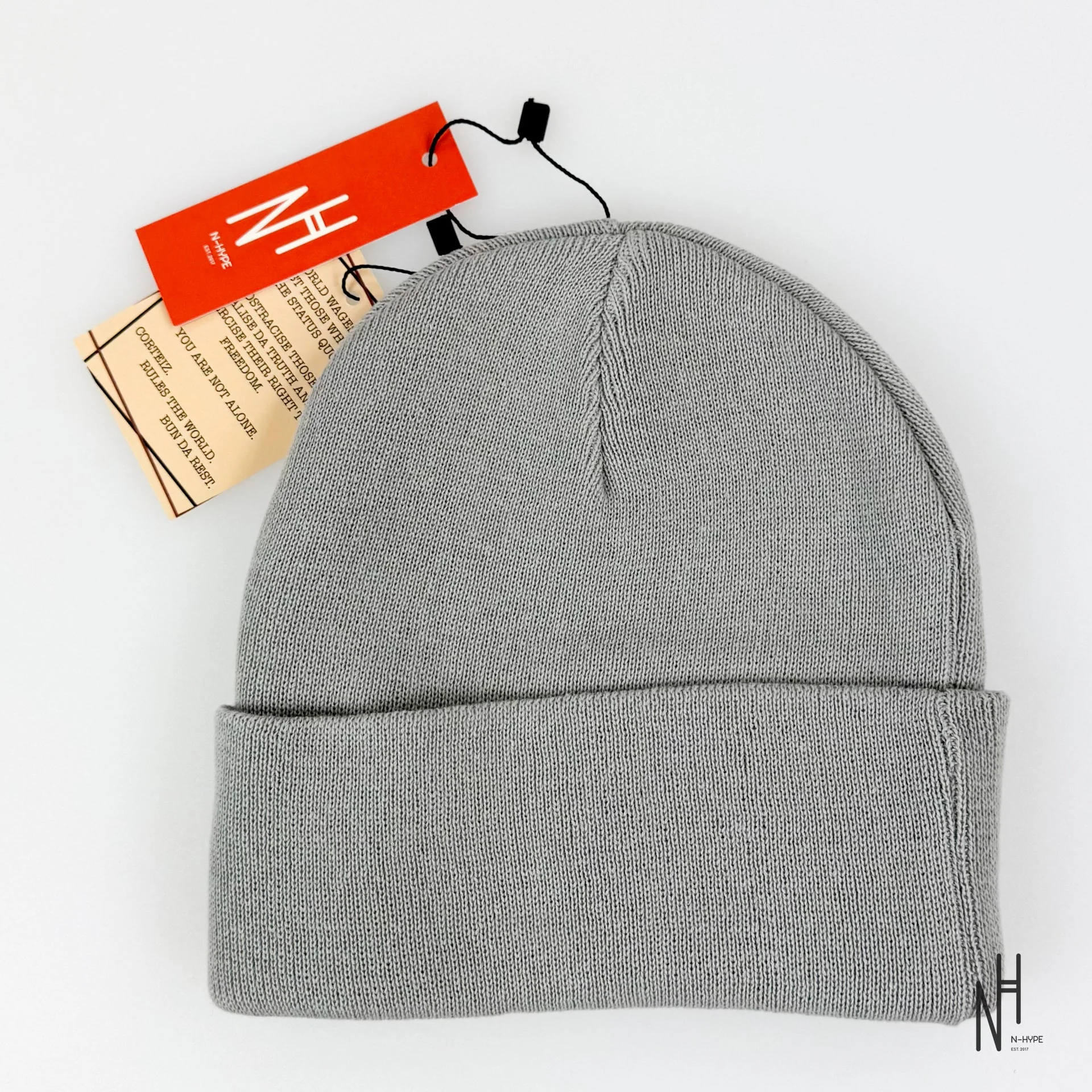 Corteiz Allstarz Folded Beanie Grey - Image 2