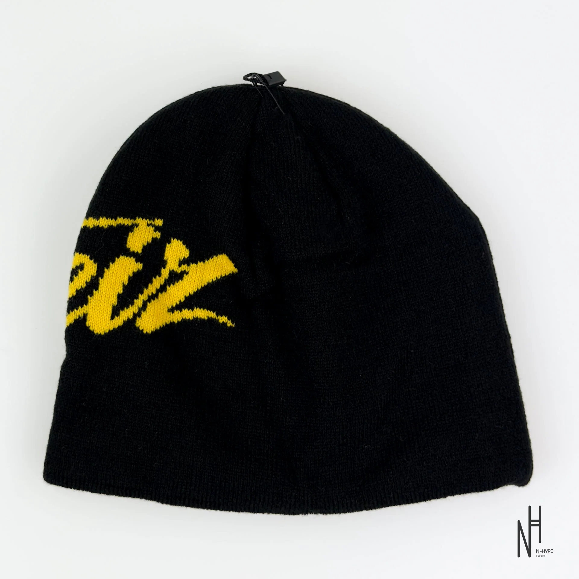 Corteiz OG Strike Beanie Black/Yellow - Image 2
