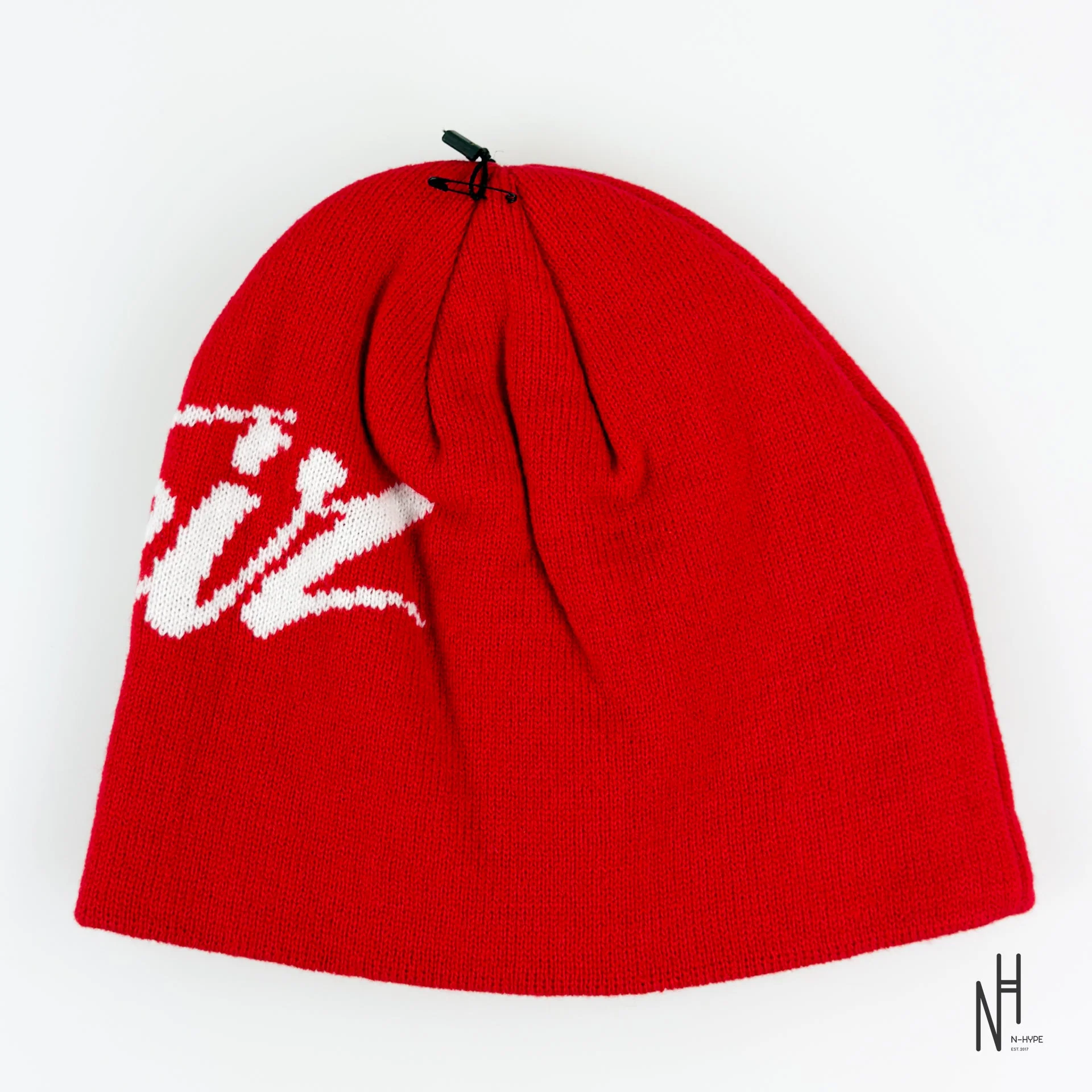Corteiz OG Strike Beanie Red/White - Image 2