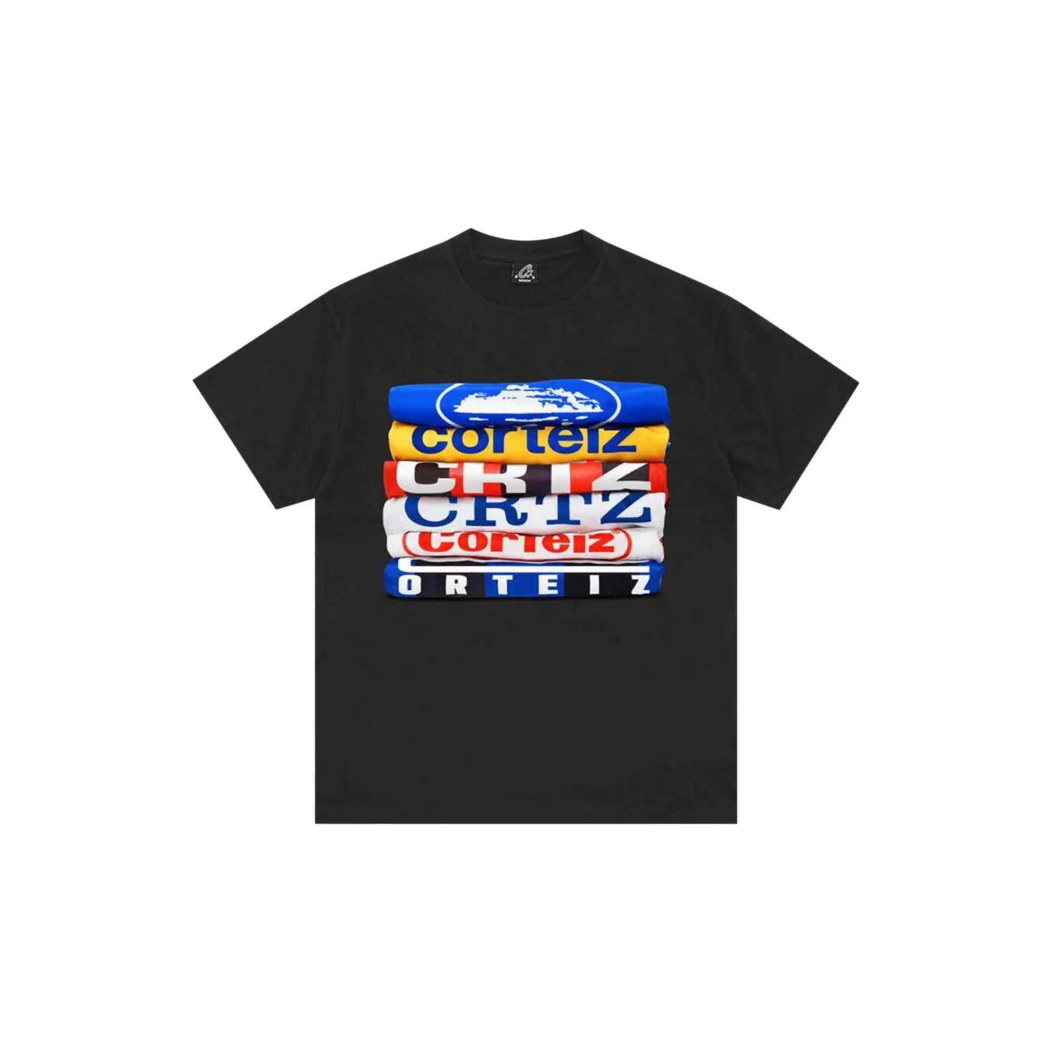 Corteiz Stack Tee Black