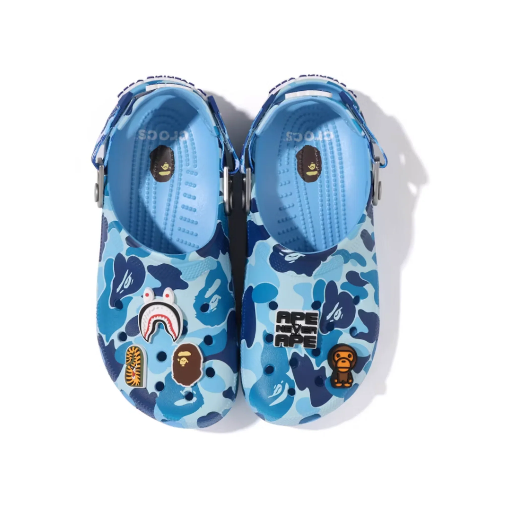 Crocs Classic Clog A Bathing Ape ABC Camo Blue - Image 2