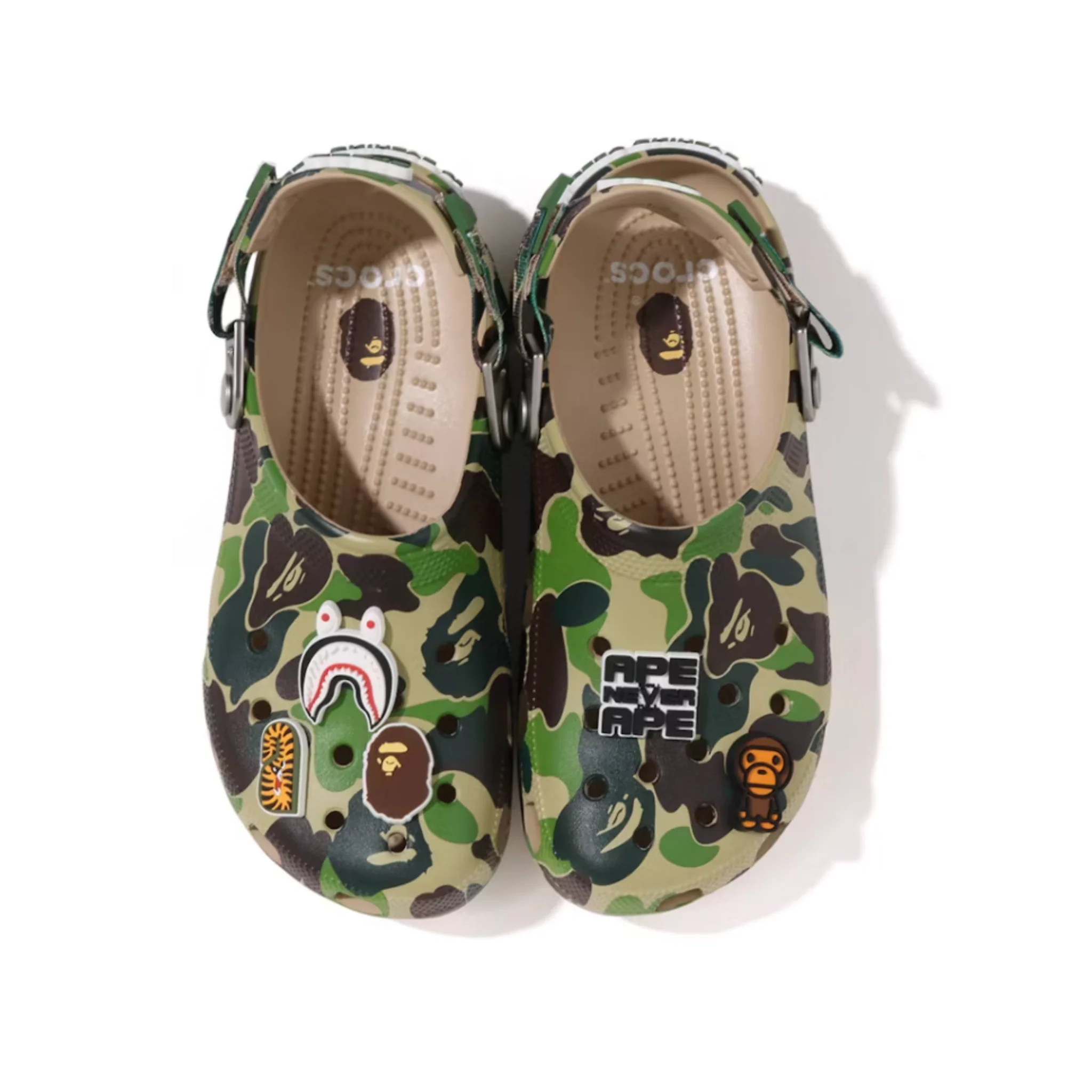 Crocs Classic Clog A Bathing Ape ABC Camo Green - Image 2