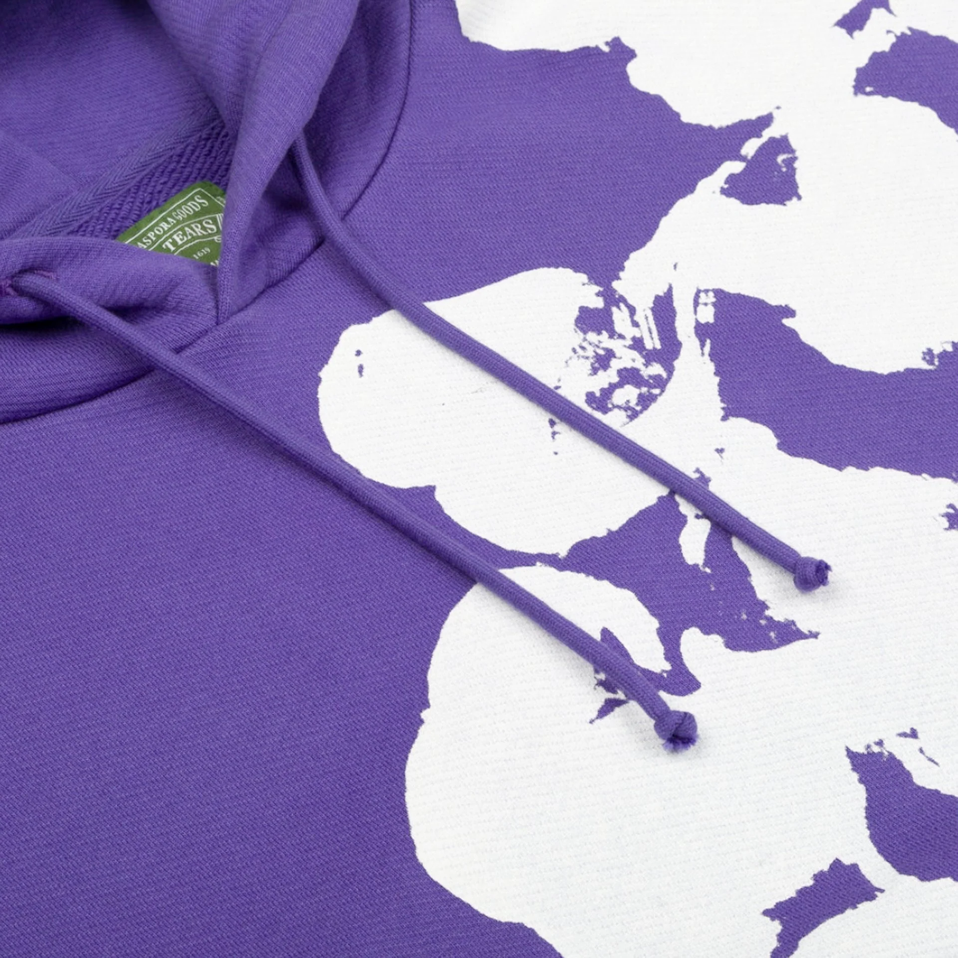 Denim Tears Biggie Cotton Wreath Sweatshirt Purple - Image 3