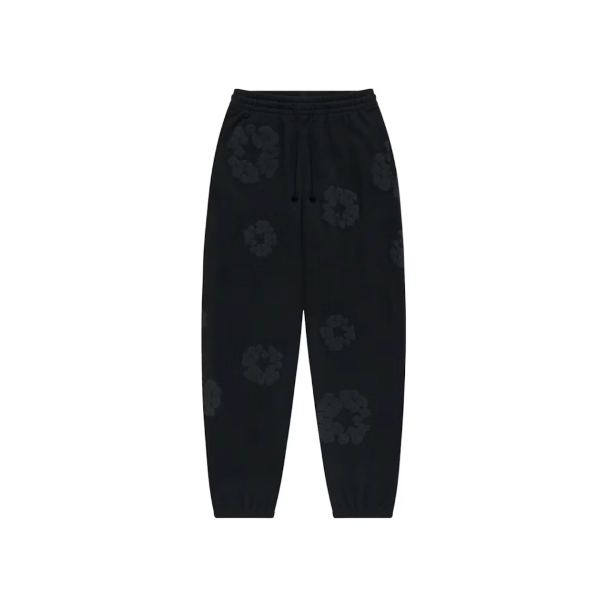 Denim Tears Cotton Wreath Sweatpants Black Monochrome