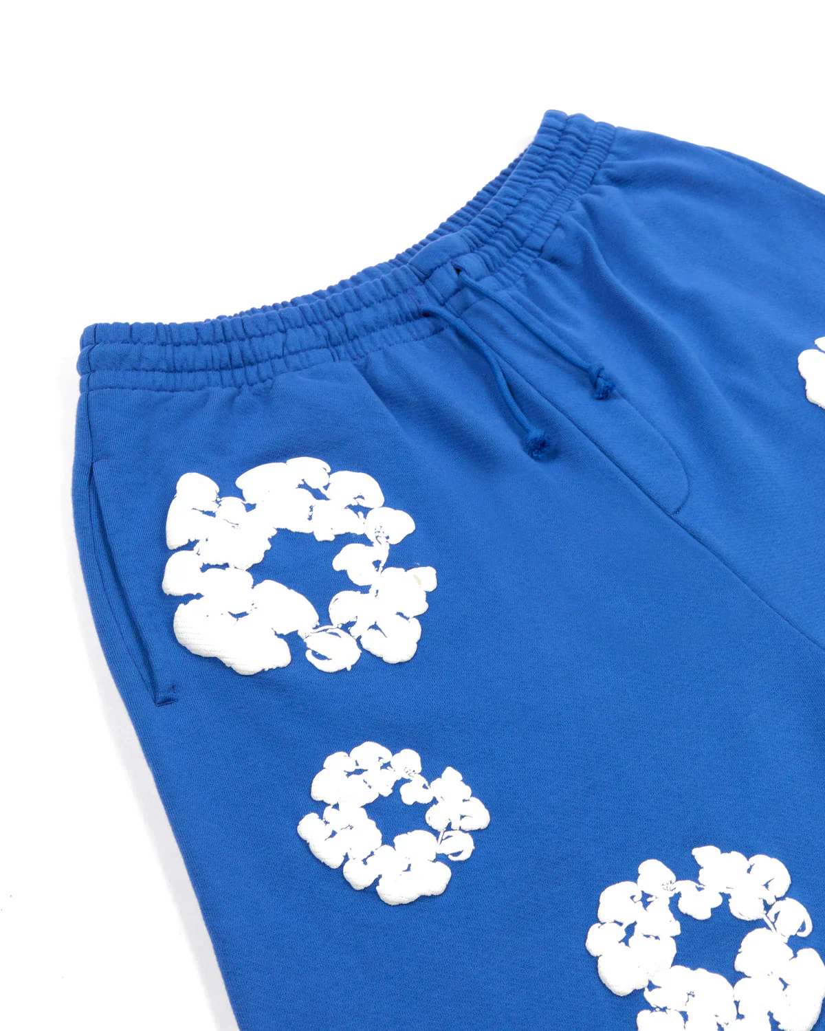 Denim Tears Cotton Wreath Sweatshorts Blue - Image 3