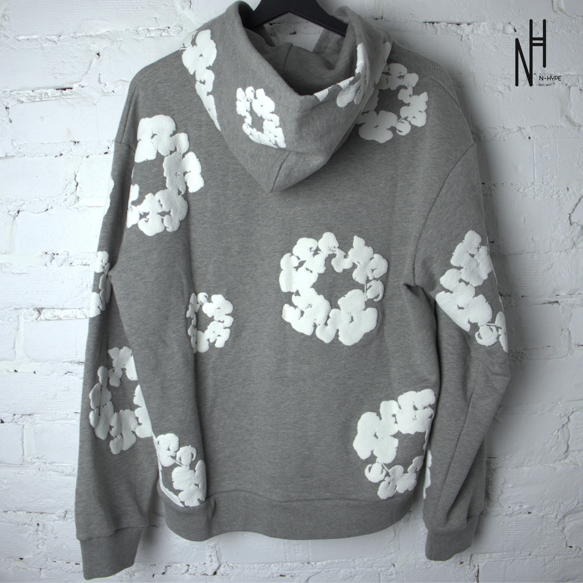 Denim Tears The Cotton Wreath Sweatshirt Grey - Image 3