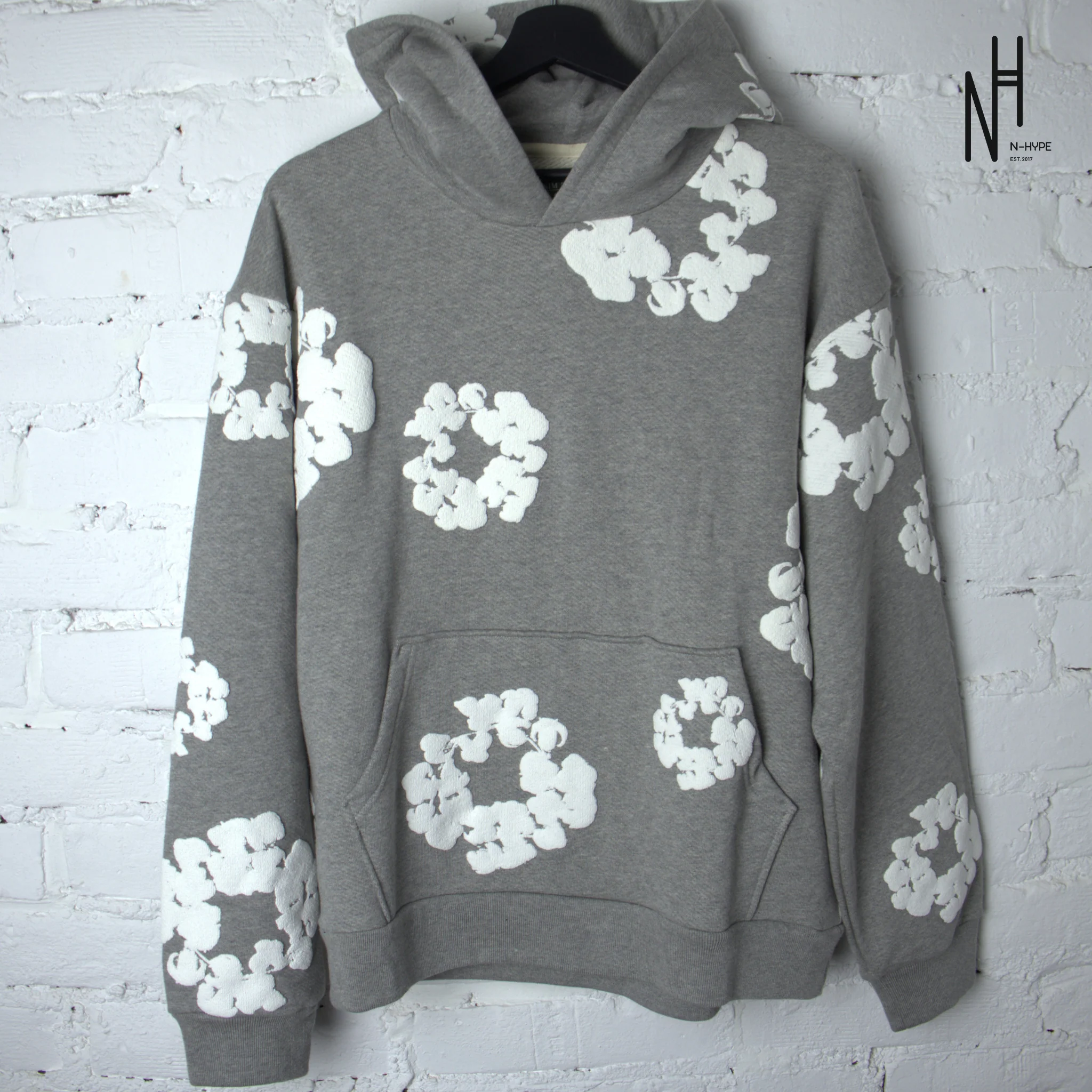 Denim Tears The Cotton Wreath Sweatshirt Grey - Image 4