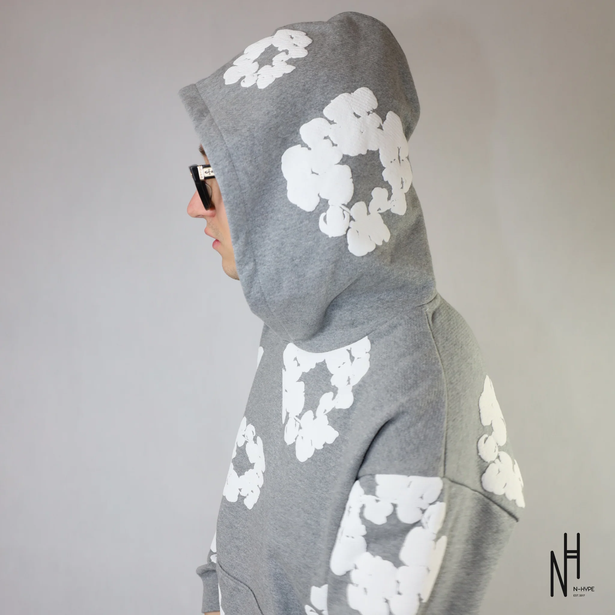 Denim Tears The Cotton Wreath Sweatshirt Grey - Image 6