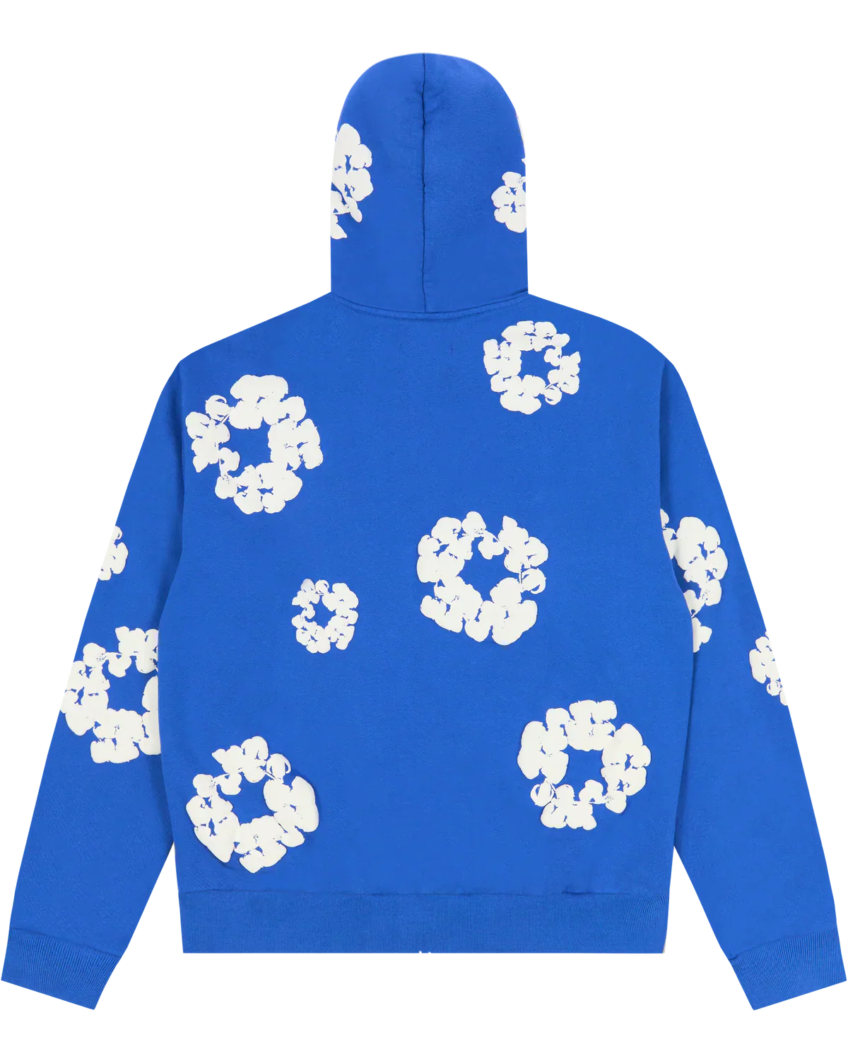 Denim Tears The Cotton Wreath Zip Hoodie Royal Blue - Image 3