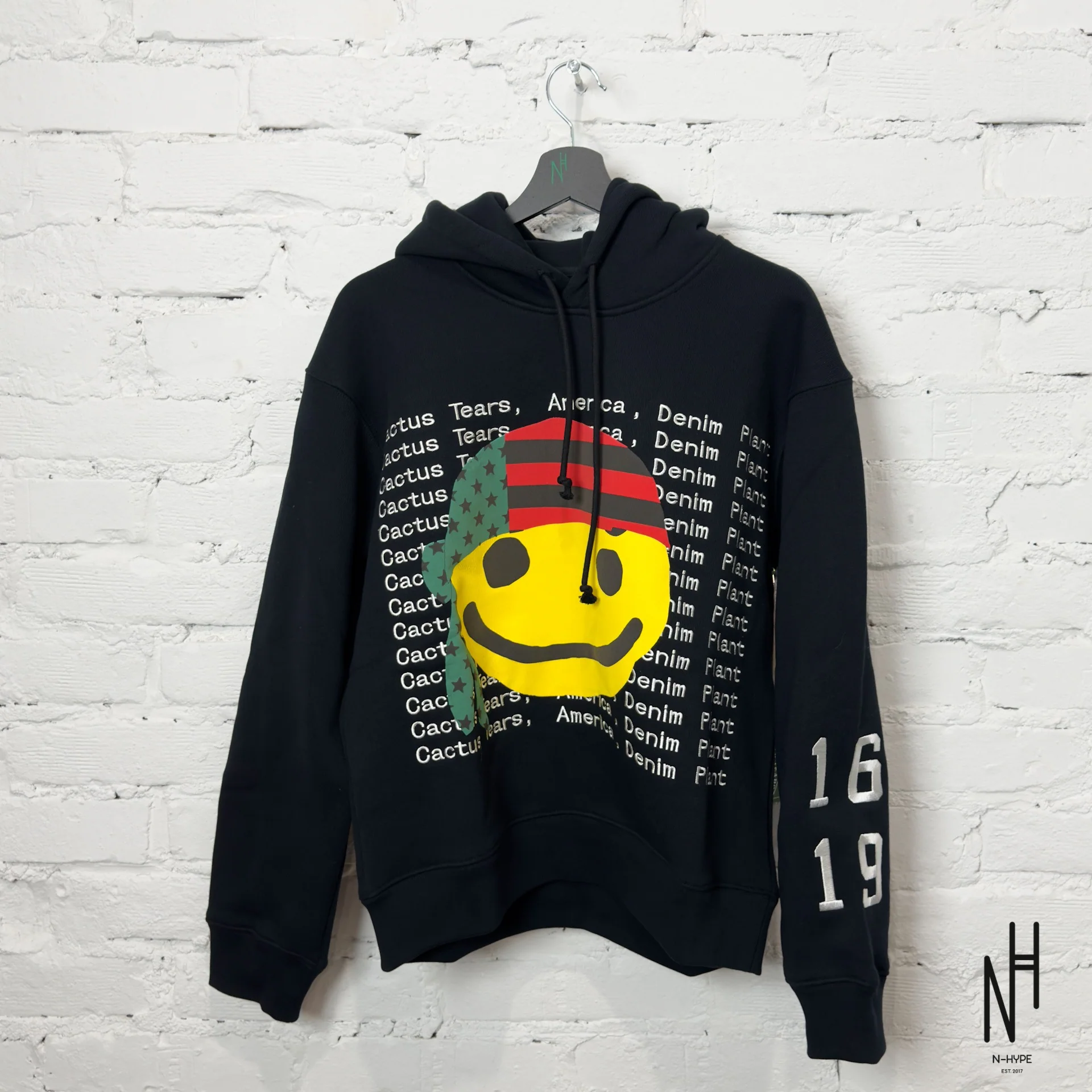 Denim Tears x CPFM Cactus Tears Hoodie Black - Image 3