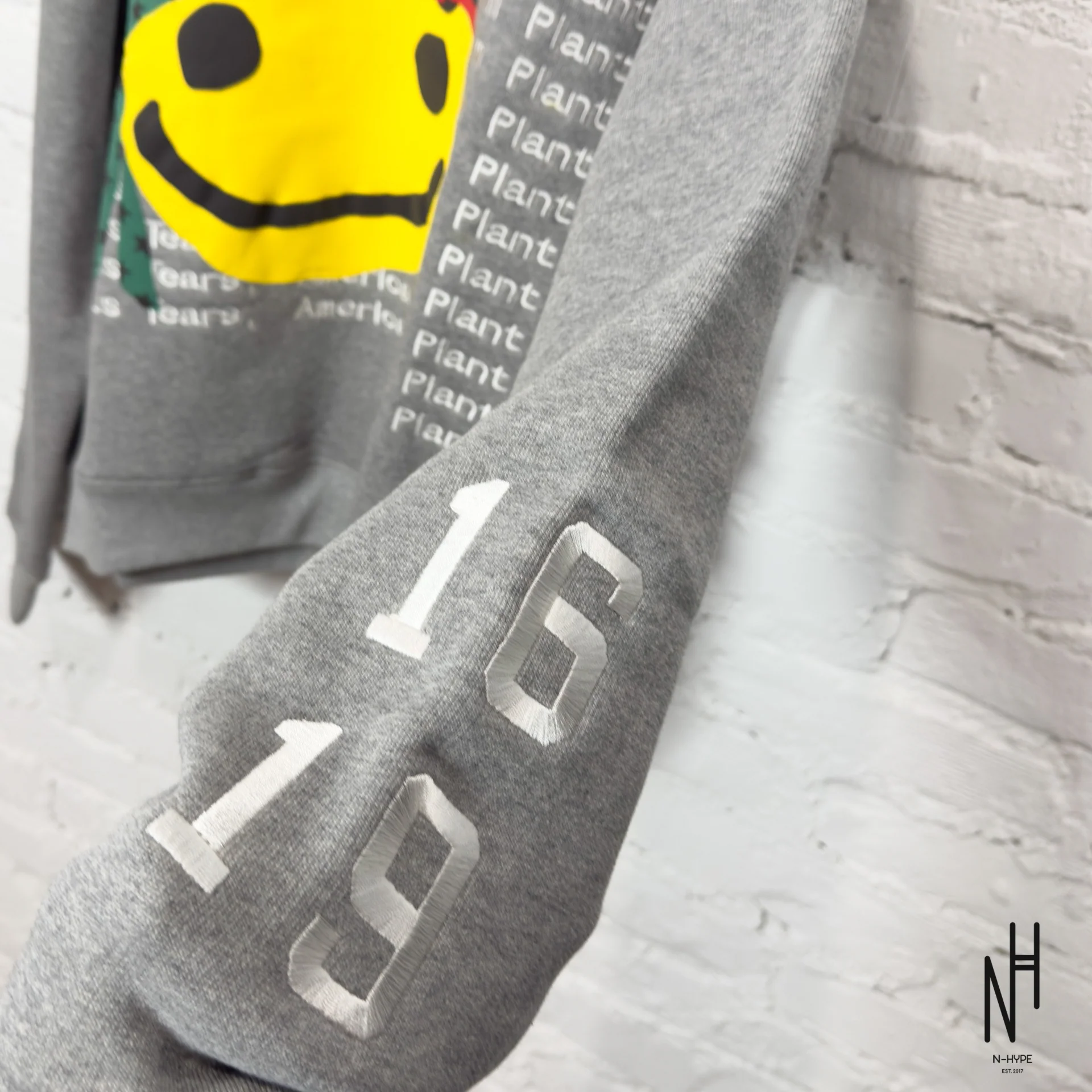 Denim Tears x CPFM Cactus Tears Hoodie Grey - Image 4