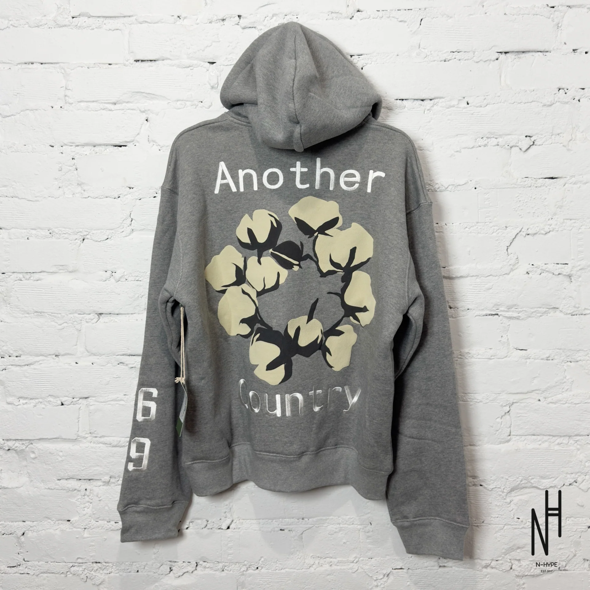 Denim Tears x CPFM Cactus Tears Hoodie Grey - Image 5