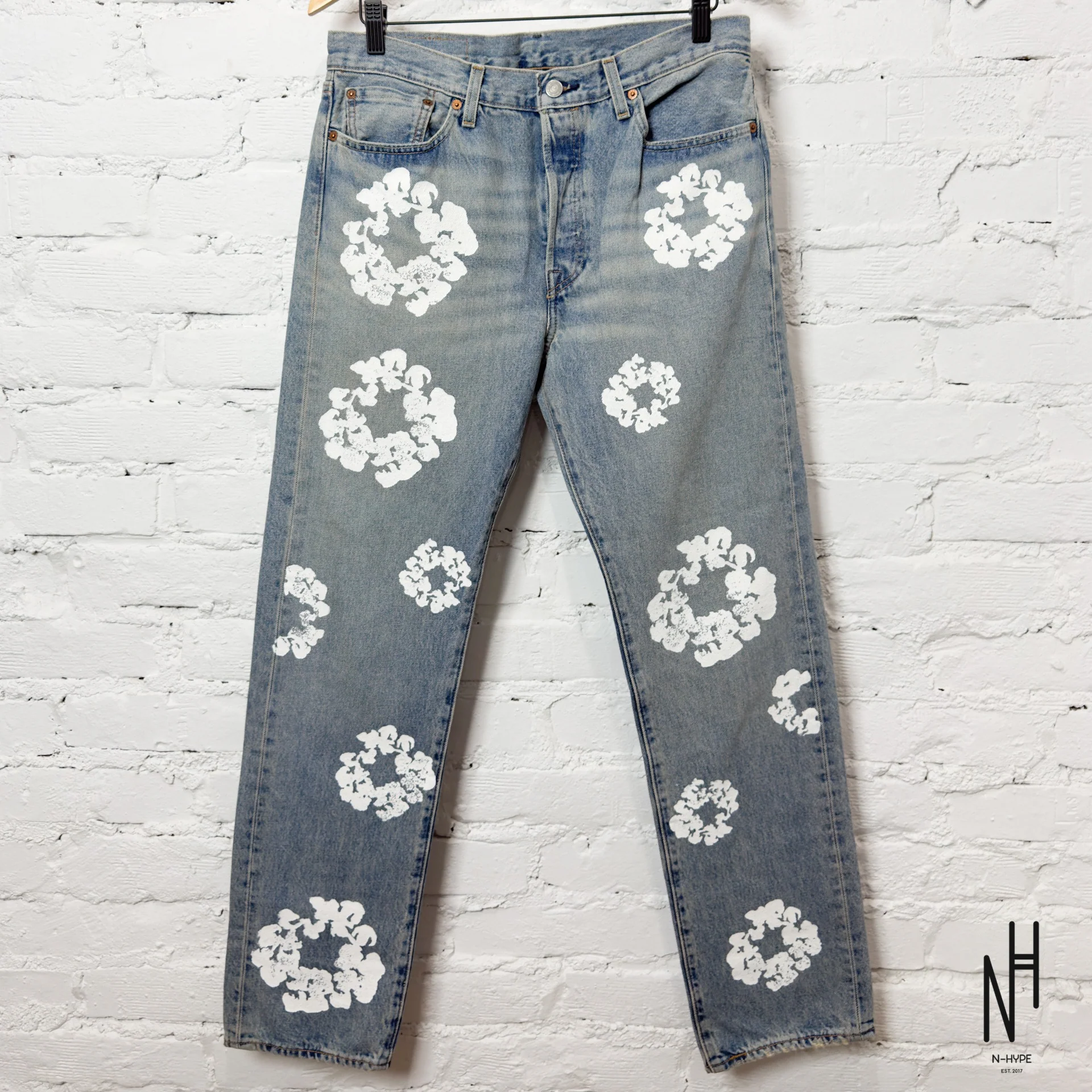 Denim Tears x Levi's Cotton Wreath Jean Light Wash