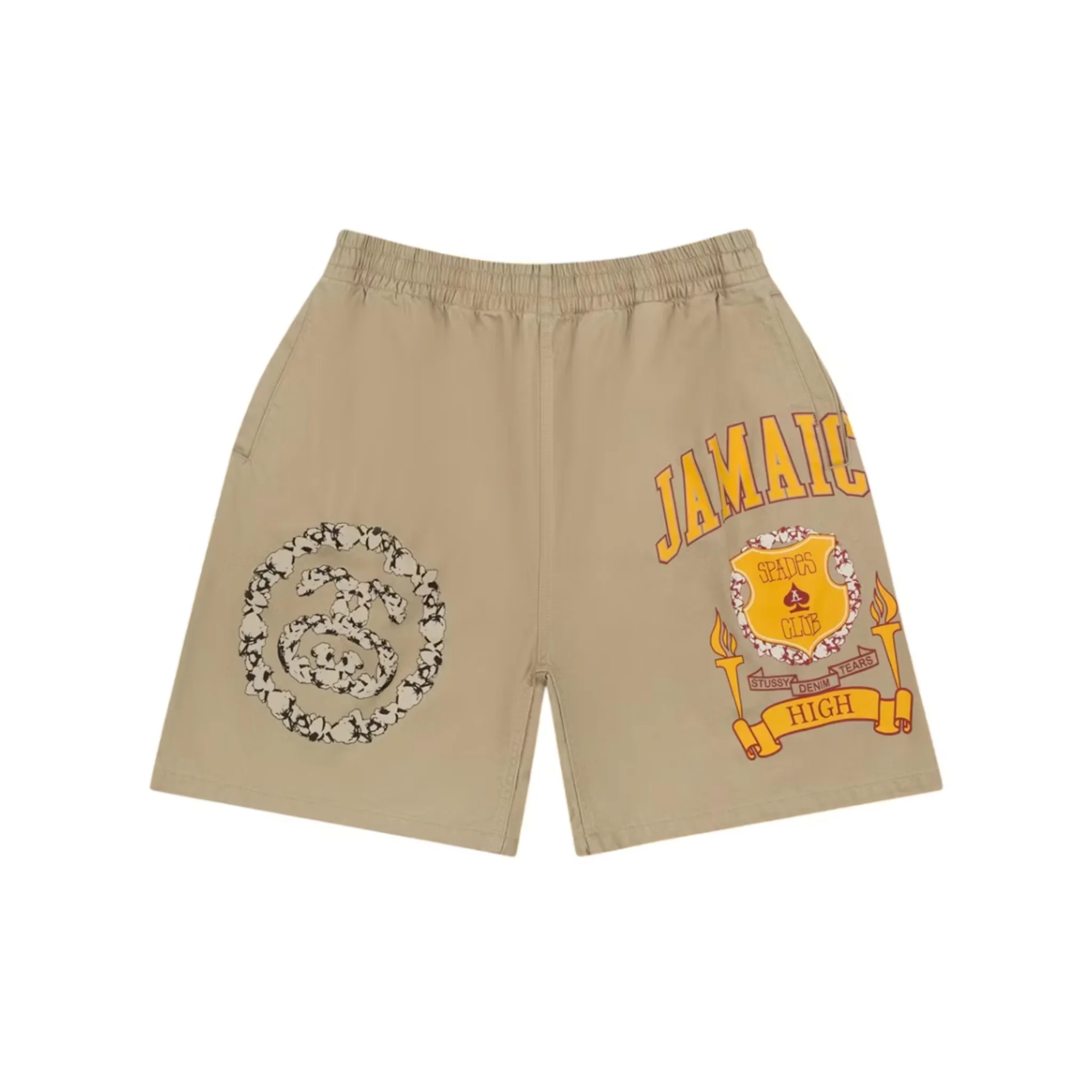 Denim Tears x Stussy Jamaica High Khaki Short Brown