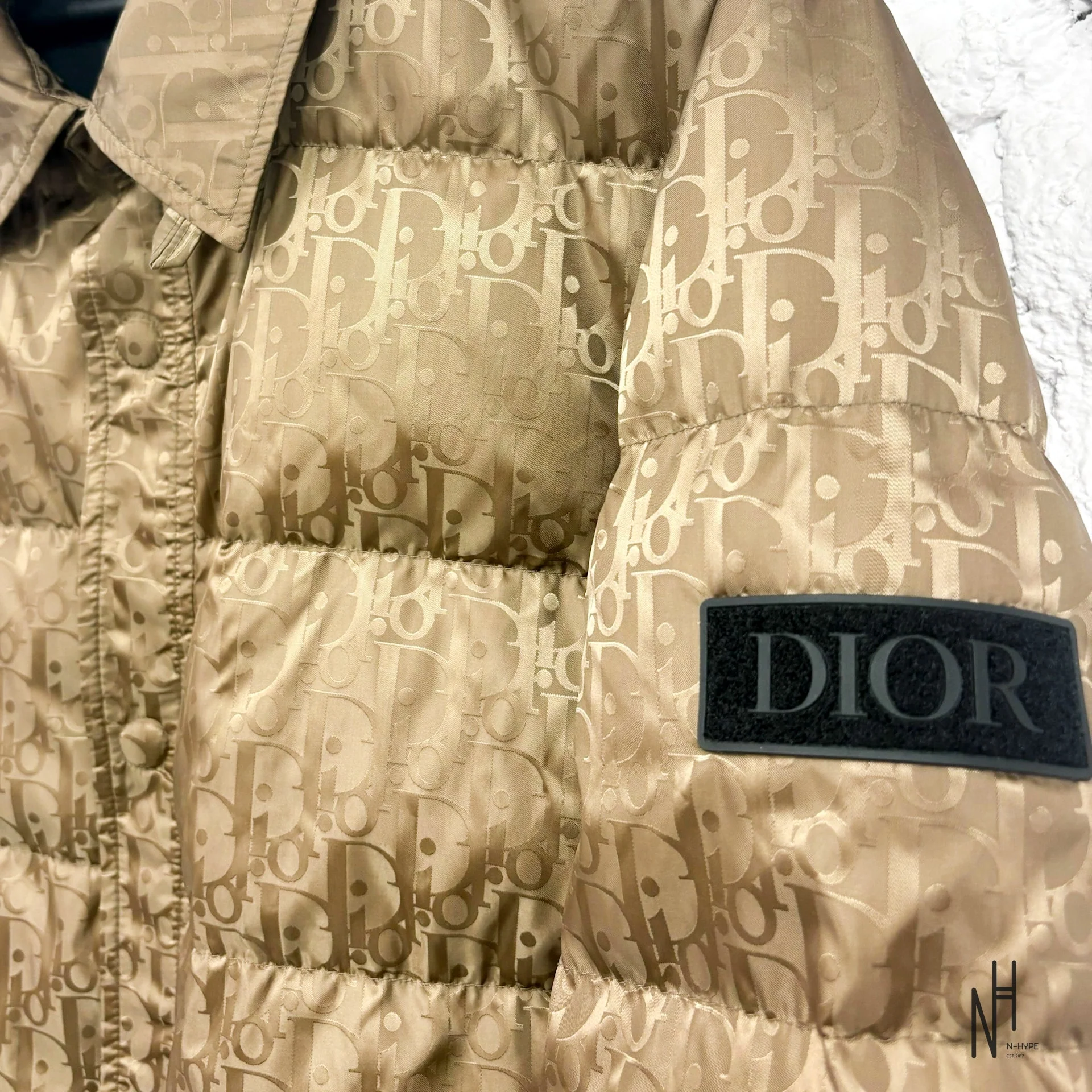 Dior Oblique Quilted Jacket Brown - Image 3