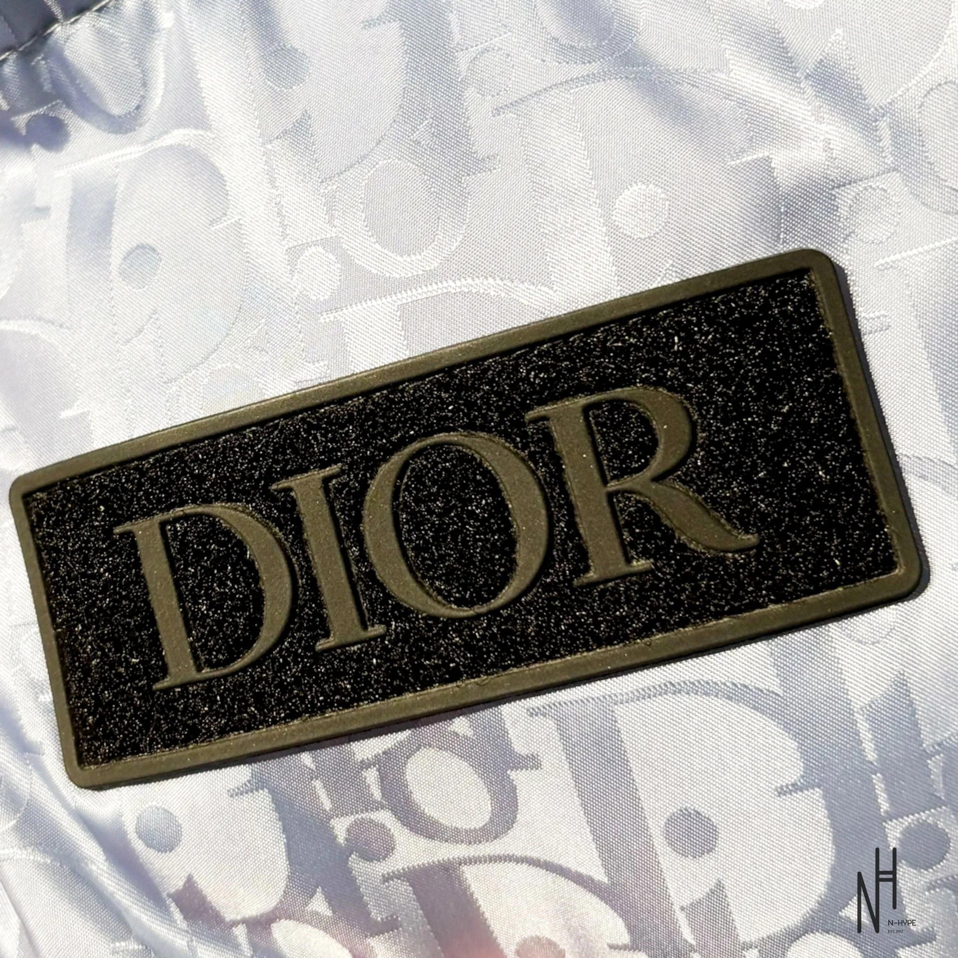 DIOR Oblique Quilted Jacket Light Blue - Image 3