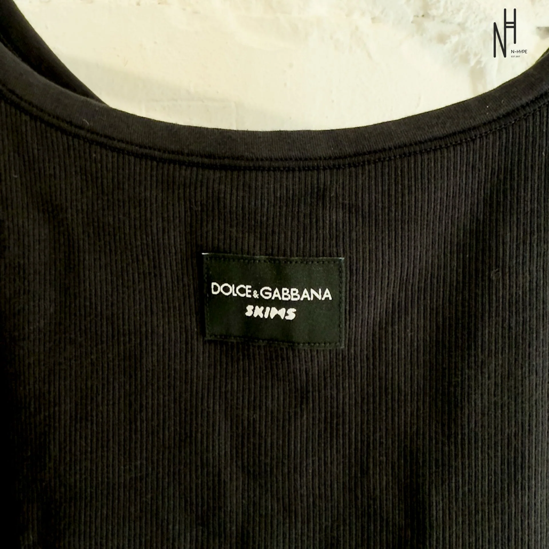 Dolce & Gabbana X SKIMS Cotton Rib Scoop Tank - Image 3