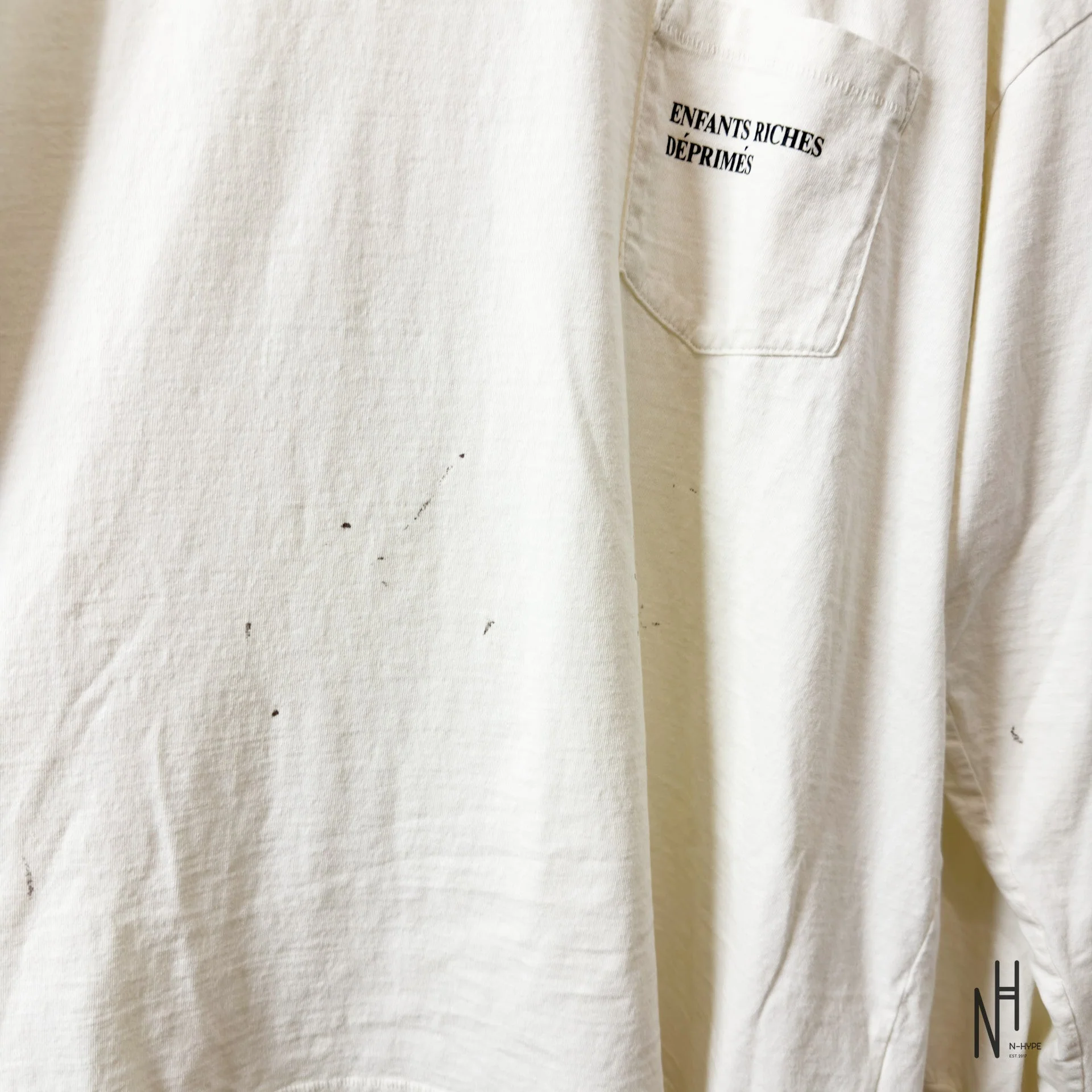 Enfants Riches Déprimés Classic Logo Distressed L/S T-Shirt - Image 3