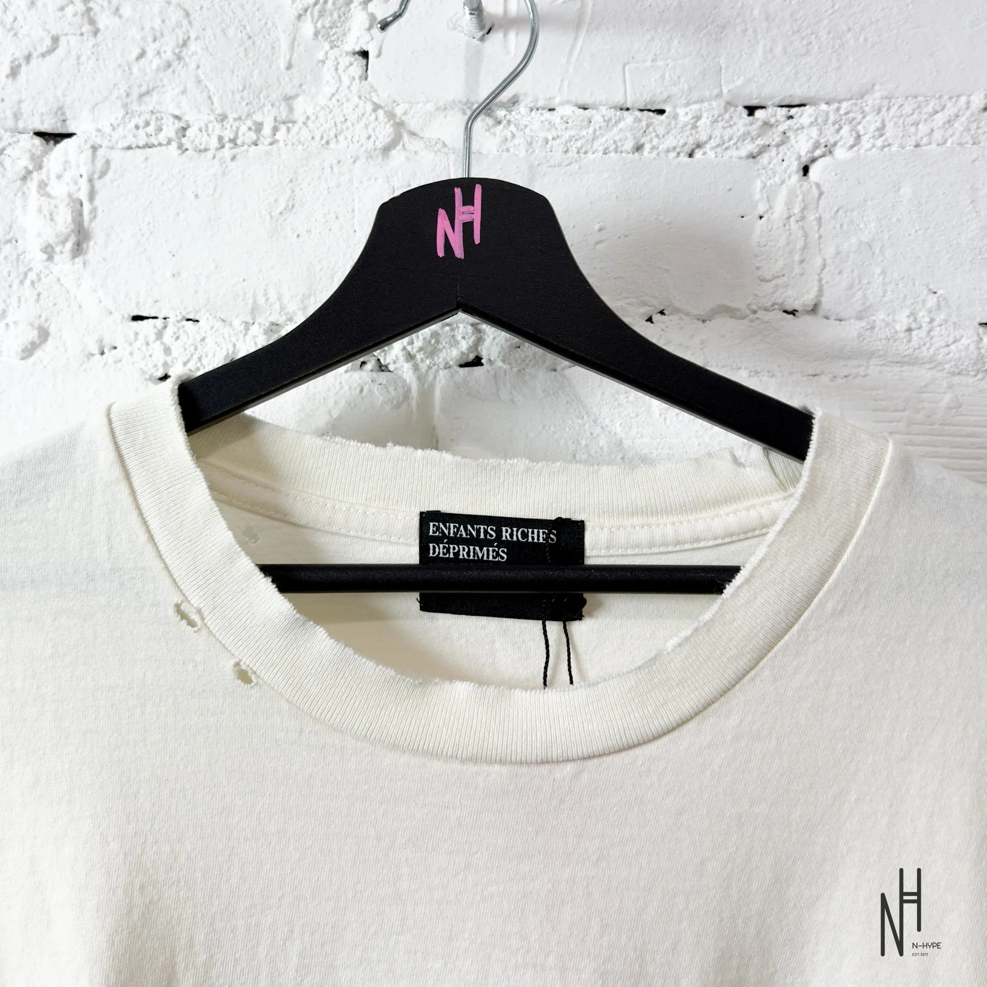 Enfants Riches Déprimés Classic Logo Distressed L/S T-Shirt - Image 4