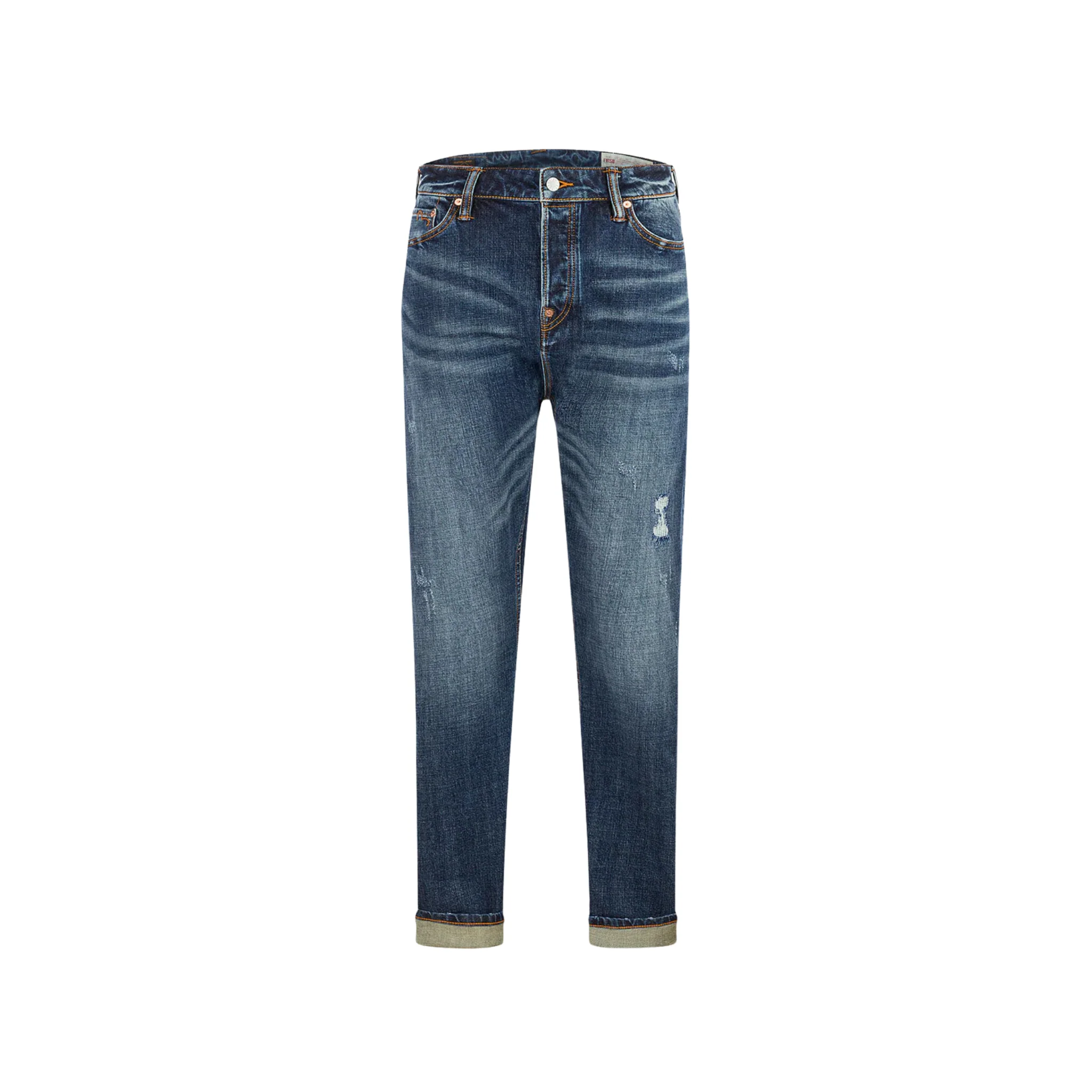 Evisu Allover Kamon Print and Seagull Embroidery pockets Fashion Fit Jeans - Image 2