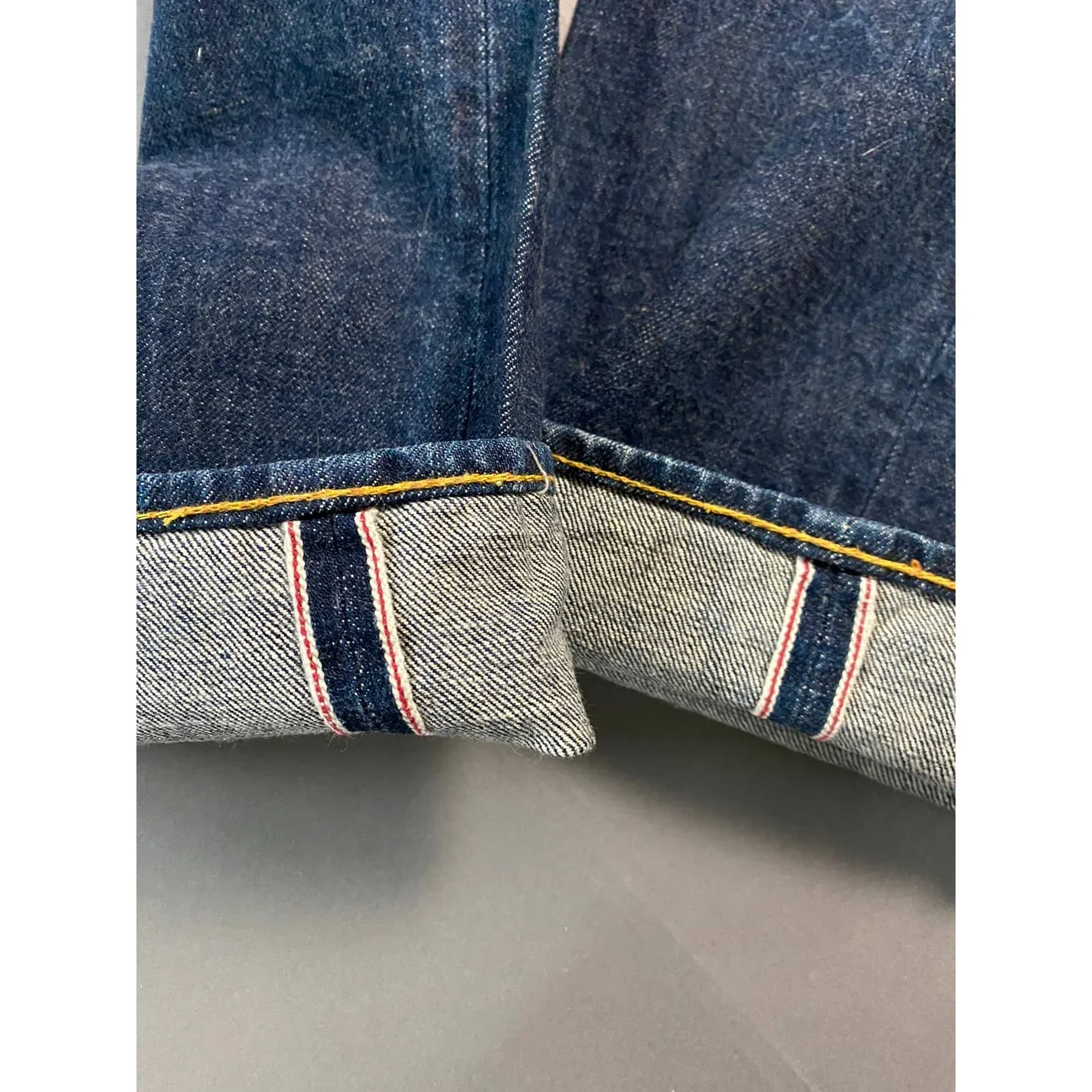 Evisu Donna Vintage Navy Jeans Pink Seagull Selvedge Japan - Image 4