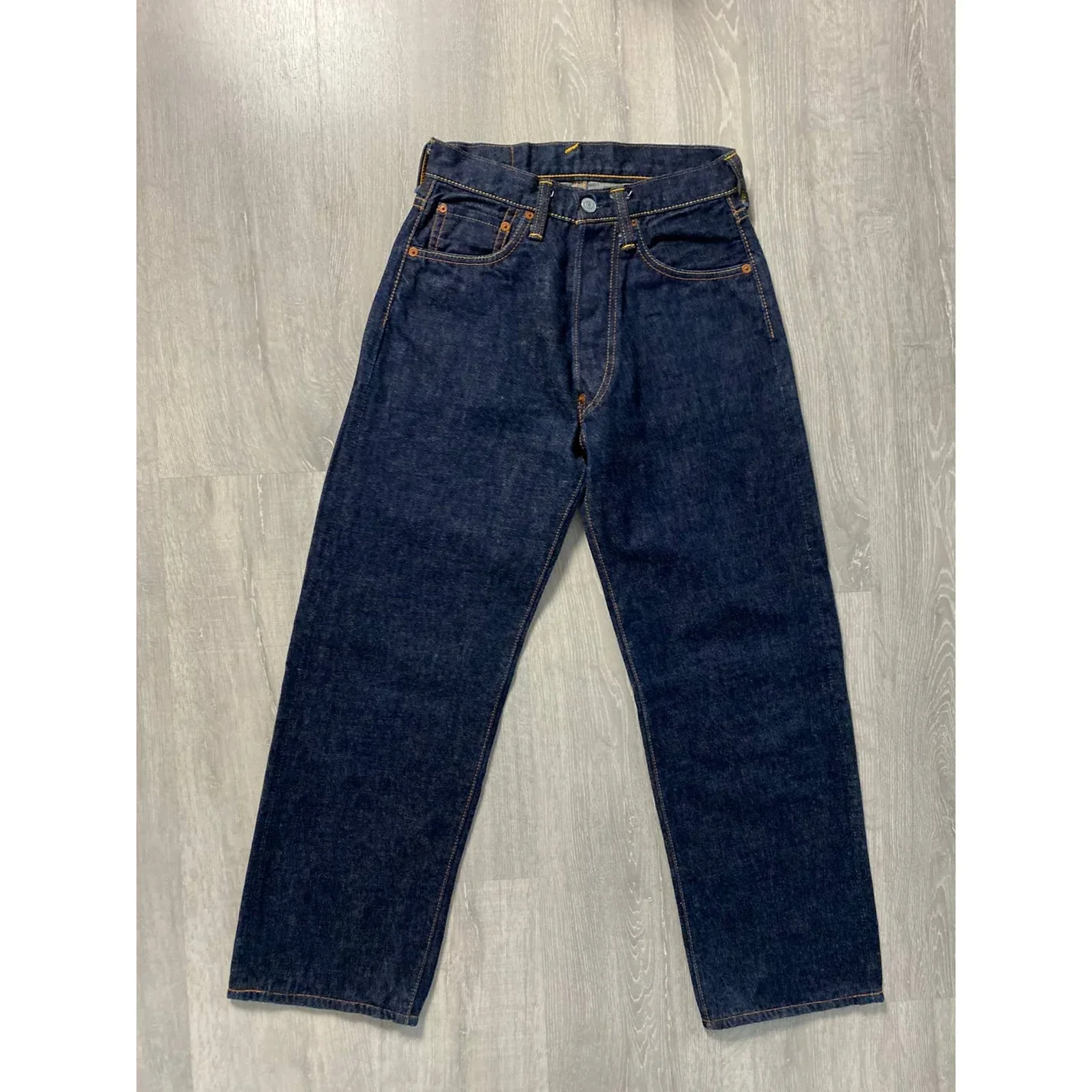 Evisu Jeans Vintage Navy Baby Blue Seagulls Selvedge Japan - Image 2
