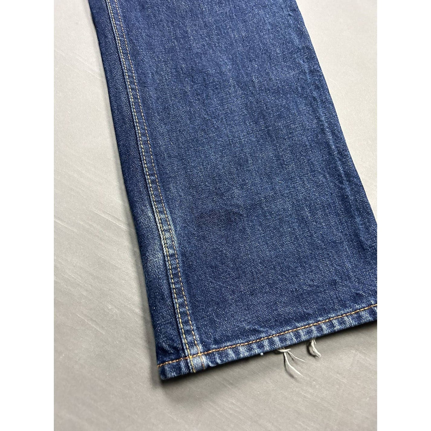 Evisu Jeans Vintage Selvedge Denim Navy White Seagulls Genes - Image 8