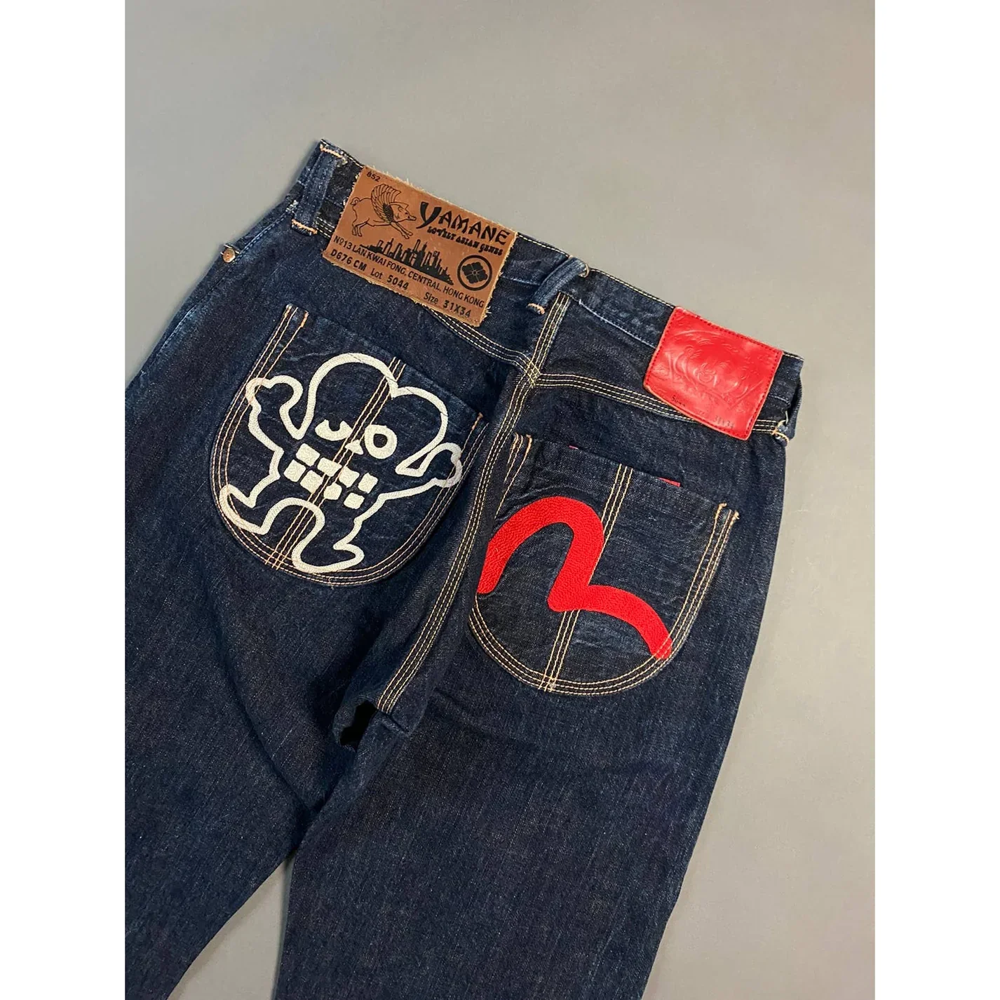Evisu Jeans Vintage Yamane Japan Picasso Design Selvedge - Image 3
