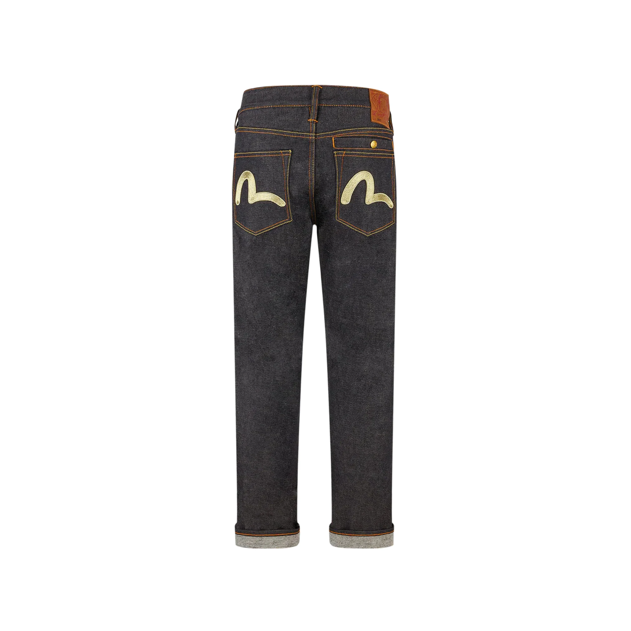 Evisu Seagull Metallic Embroidery Carrot Fit Jeans #2017