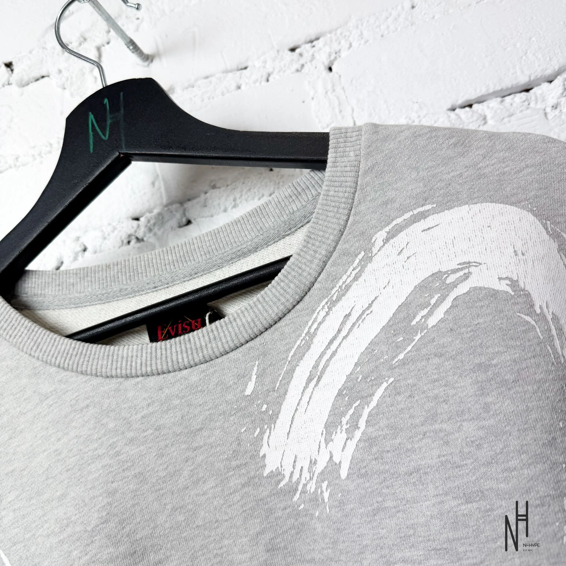 Evisu Sweatshirt Multilogo Seagull Grey - Image 2