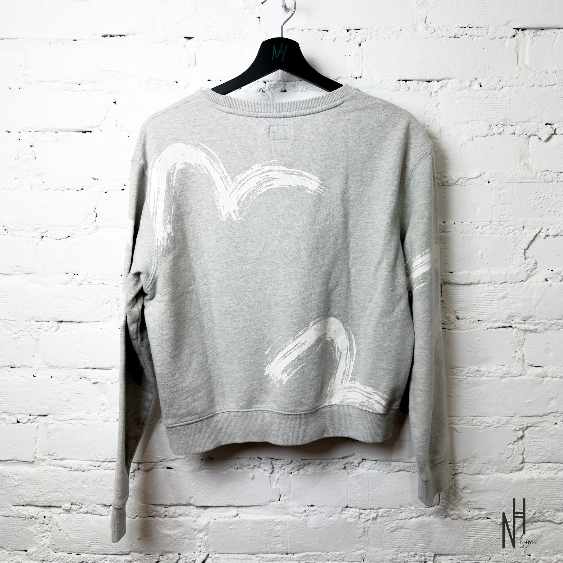 Evisu Sweatshirt Multilogo Seagull Grey - Image 3