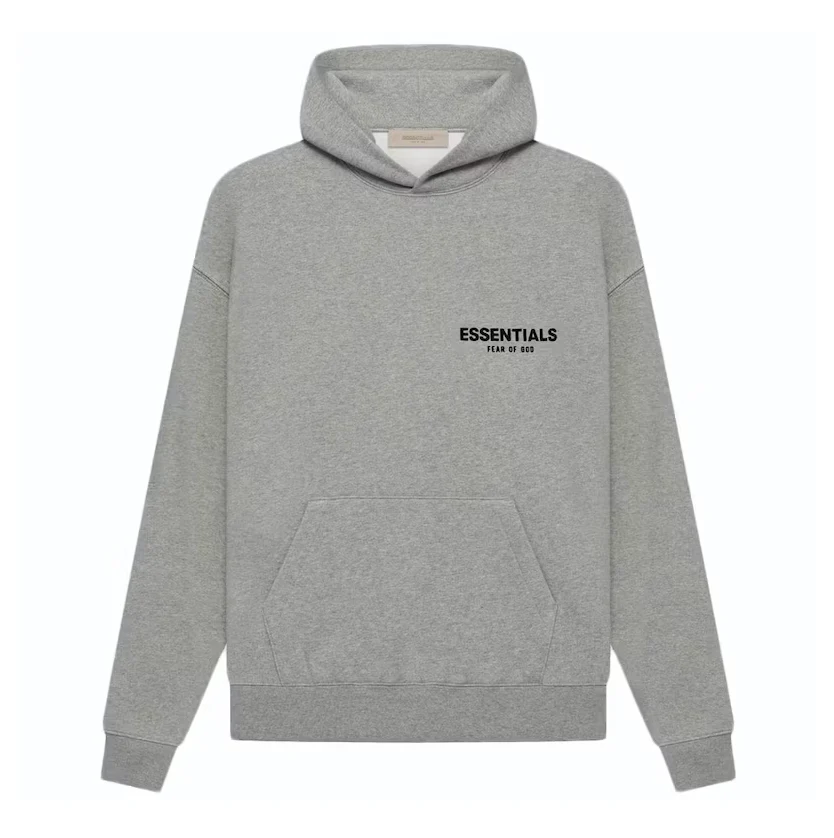 Fear of God Essentials Core Collection Pullover Hoodie Dark Heather Oatmeal